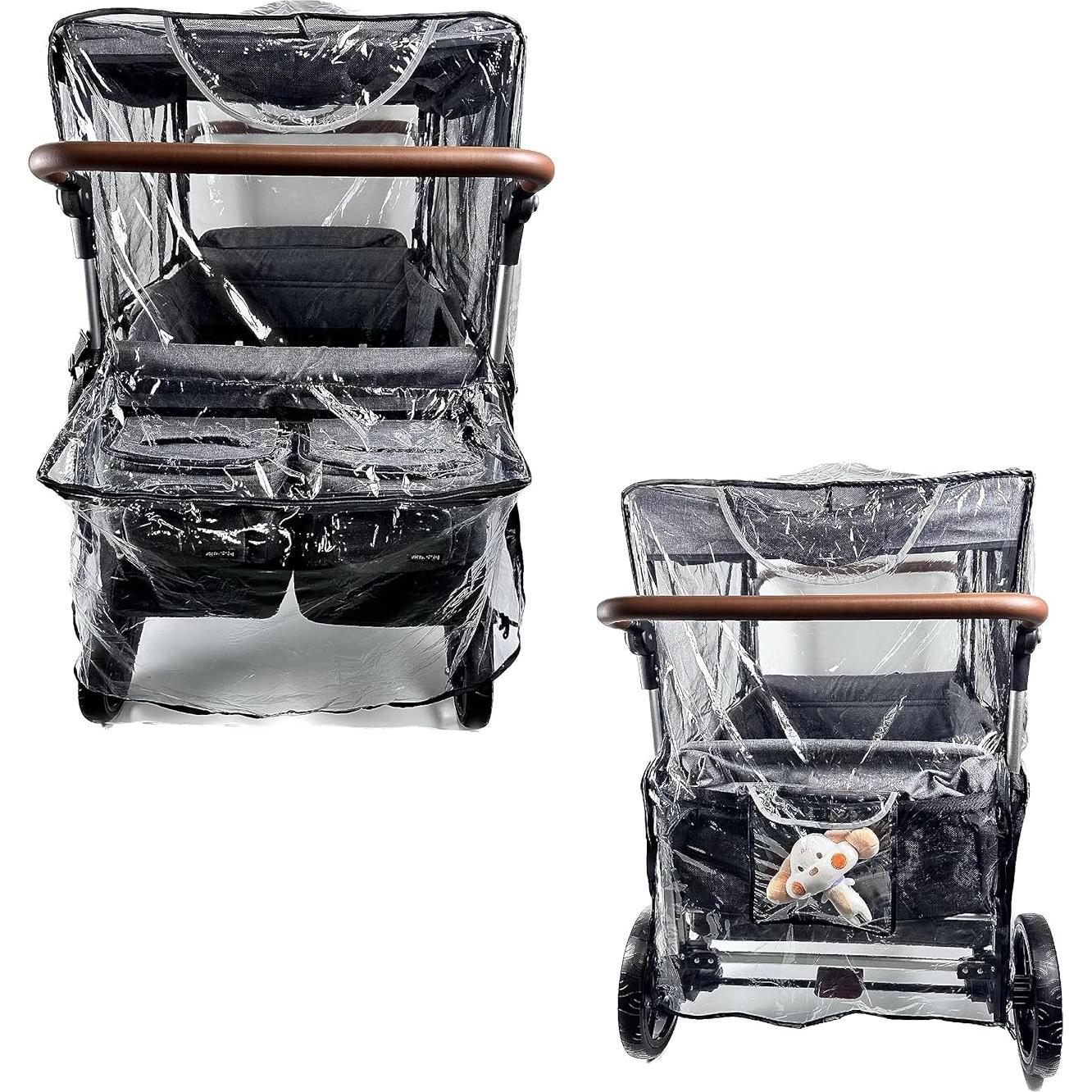 Cubierta de Lluvia Grande para Cochecito 2 en 1 con Ventana