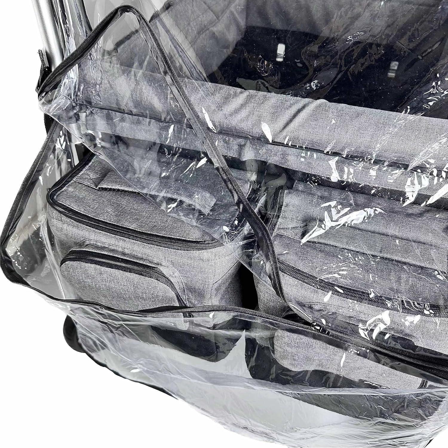 Cubierta de Lluvia Grande para Cochecito 2 en 1 con Ventana