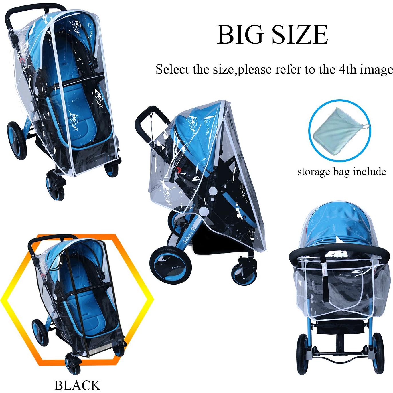 Cubierta de Lluvia para Cochecito de Bebé EVA Universal Grande