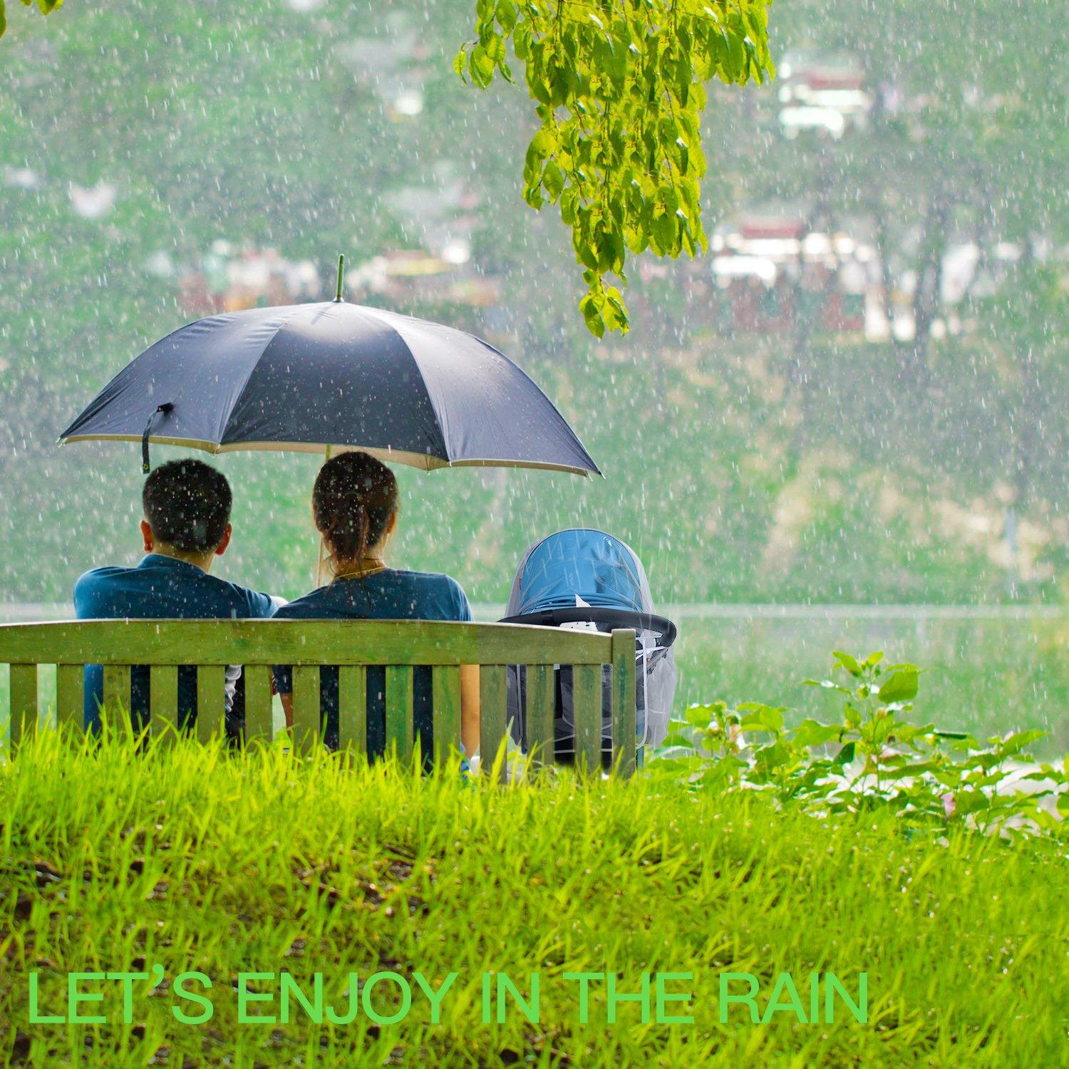 Cubierta de Lluvia para Cochecito de Bebé EVA Universal Grande