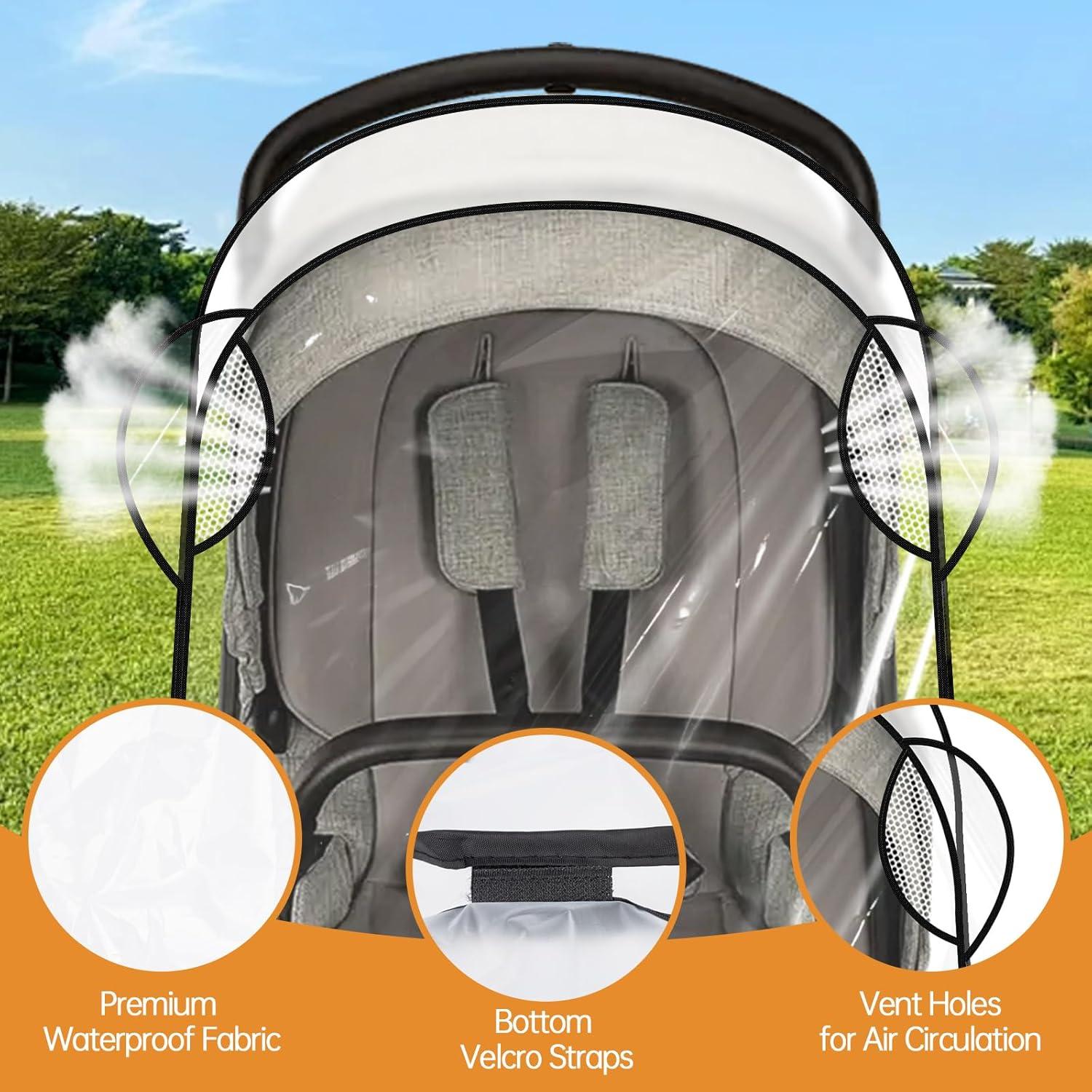 Cubierta de Lluvia Impermeable Nuna para Cochecito - Protección Todo Clima