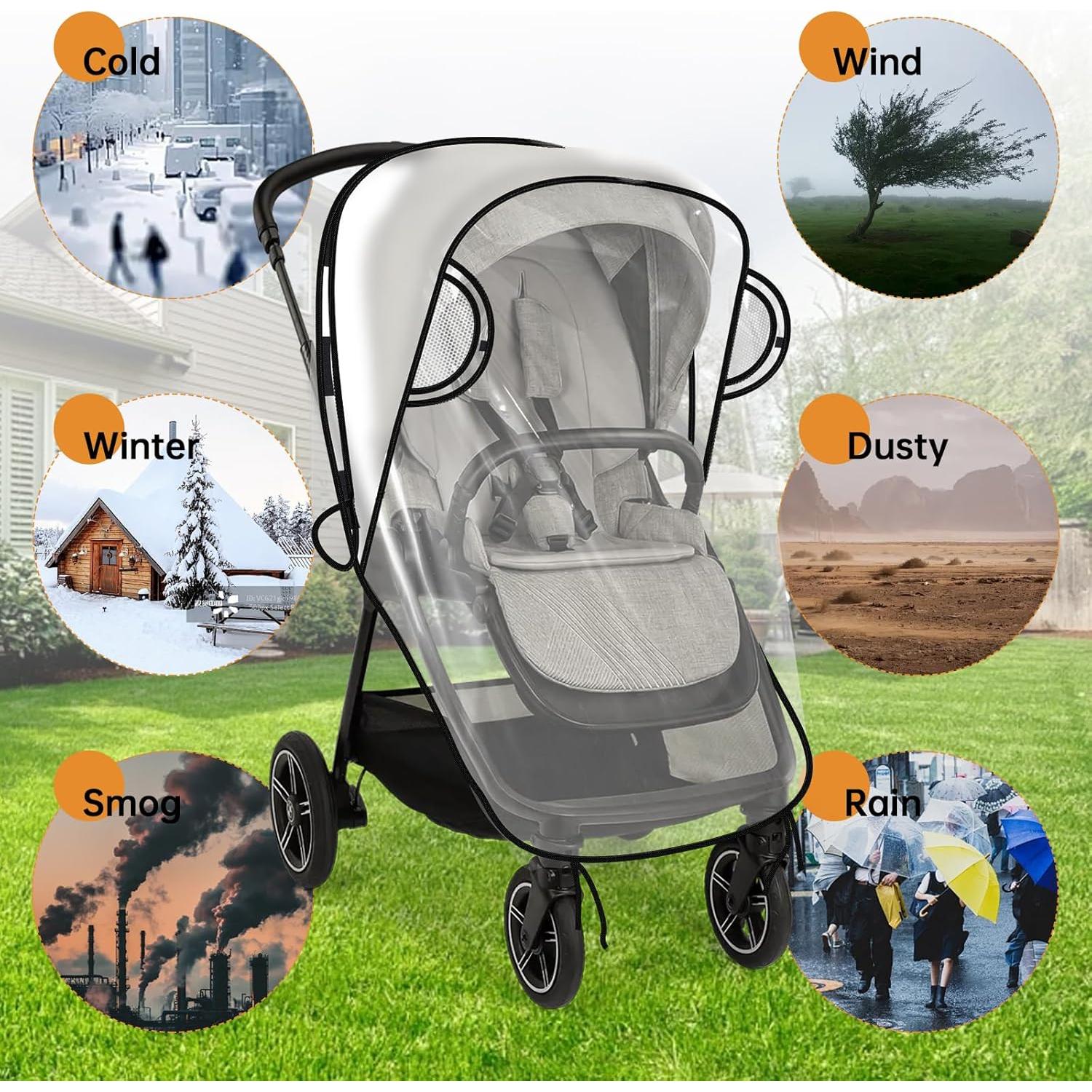 Cubierta de Lluvia Impermeable Nuna para Cochecito - Protección Todo Clima