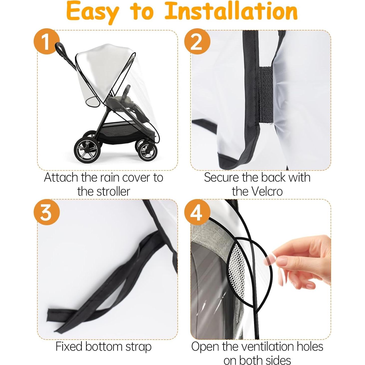 Cubierta de Lluvia Impermeable Nuna para Cochecito - Protección Todo Clima