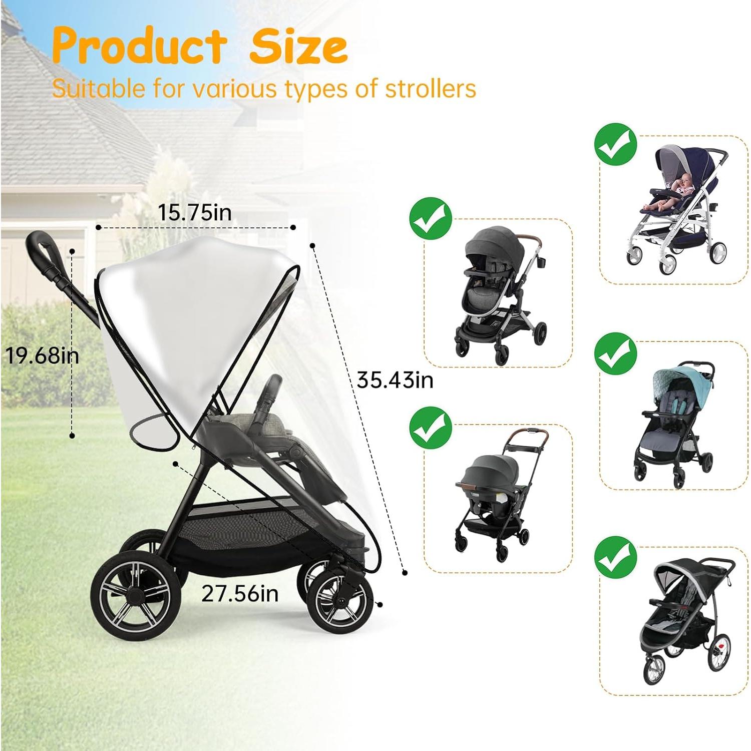 Cubierta de Lluvia Impermeable Nuna para Cochecito - Protección Todo Clima