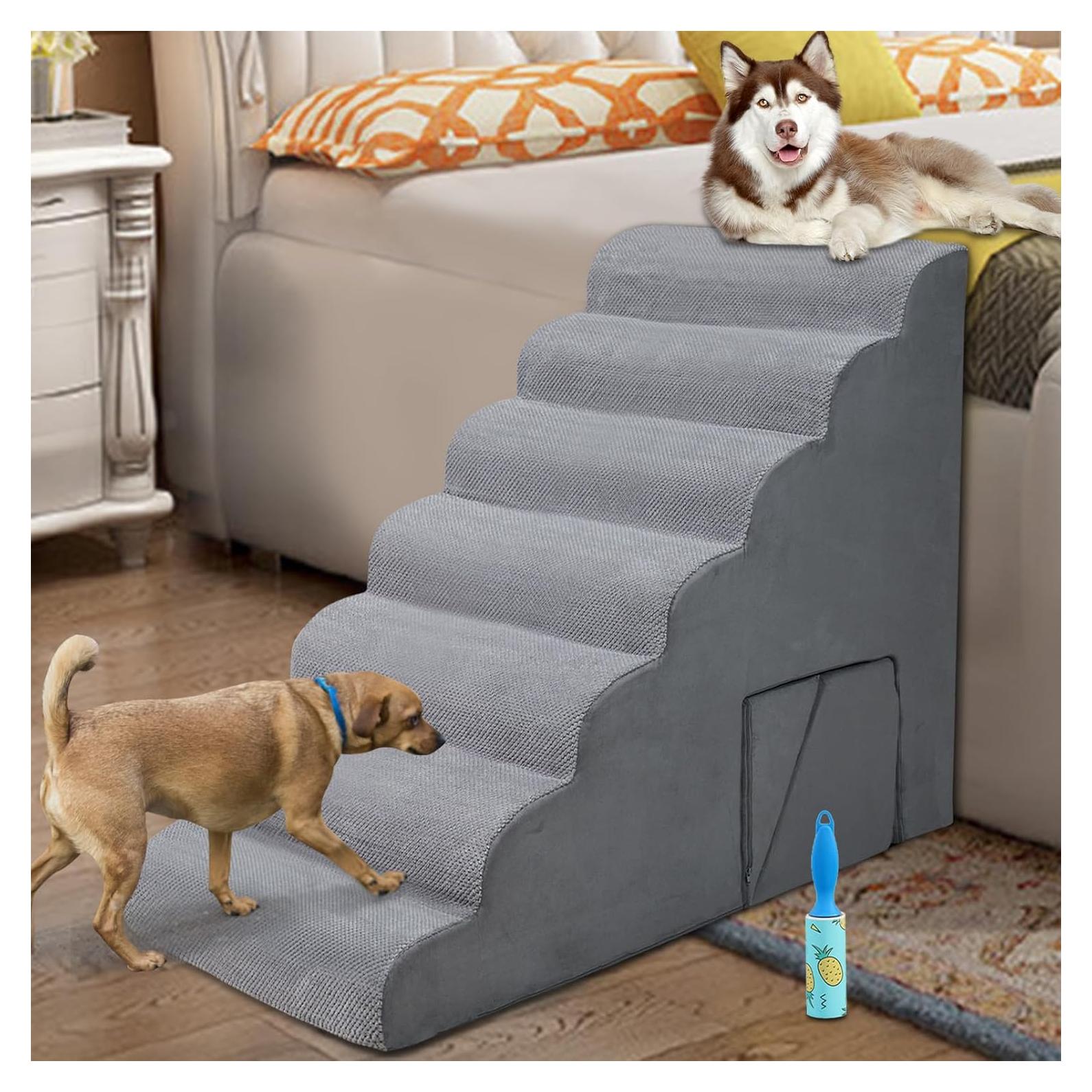Escaleras para Perros LitaiL 7 Pasos Altura 76-91 cm