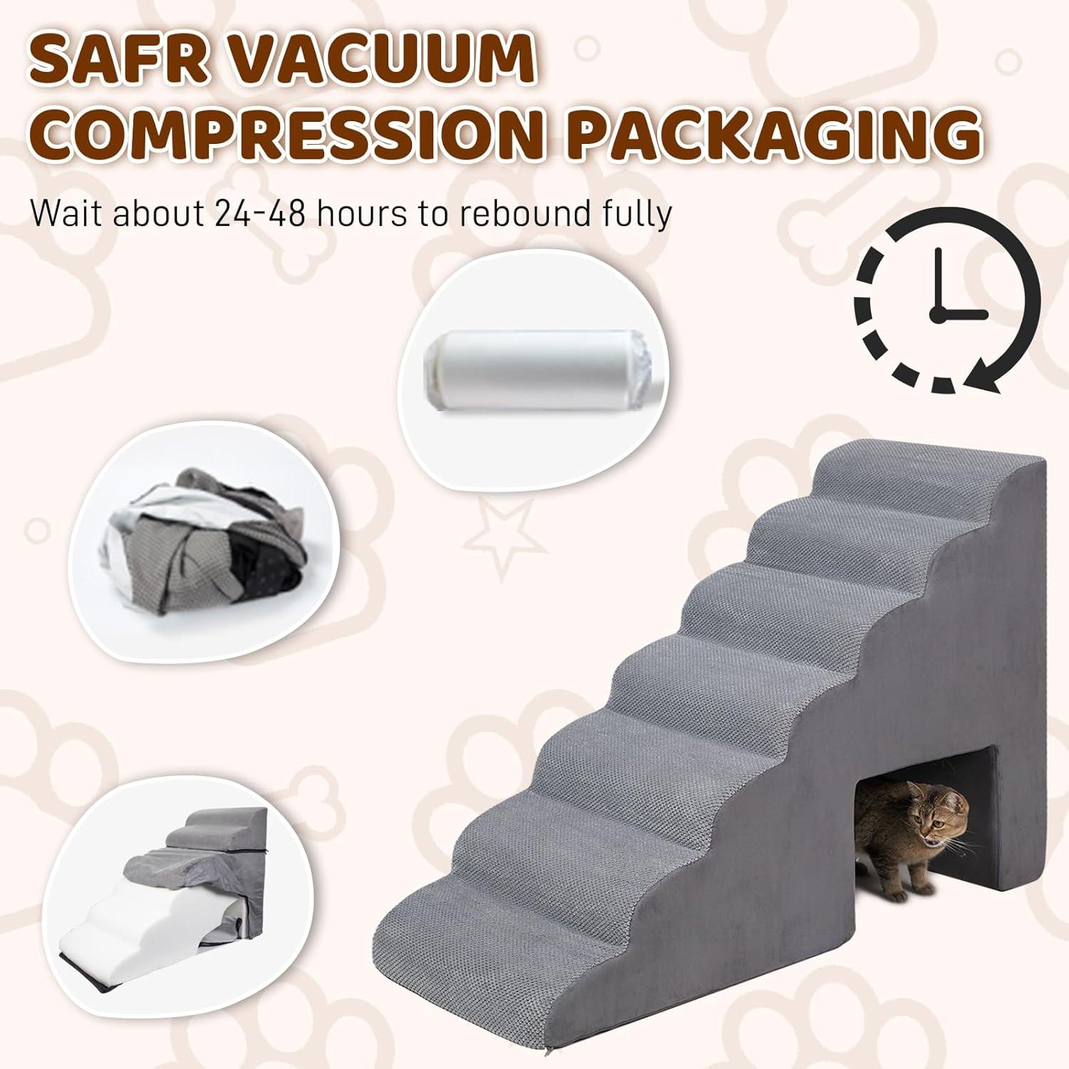 Escaleras para Perros LitaiL 7 Pasos Altura 76-91 cm