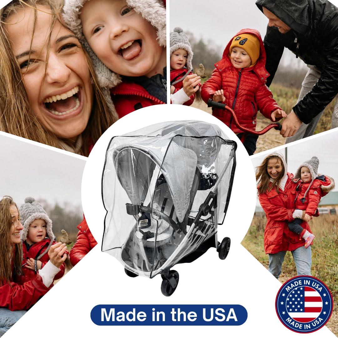 Funda lluvia y viento SASHA para cochecito Graco Ready2Grow 2.0