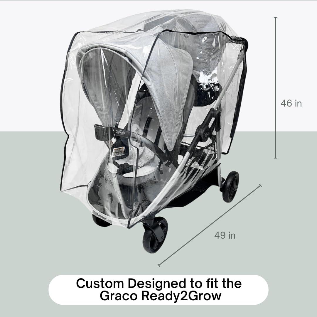 Funda lluvia y viento SASHA para cochecito Graco Ready2Grow 2.0