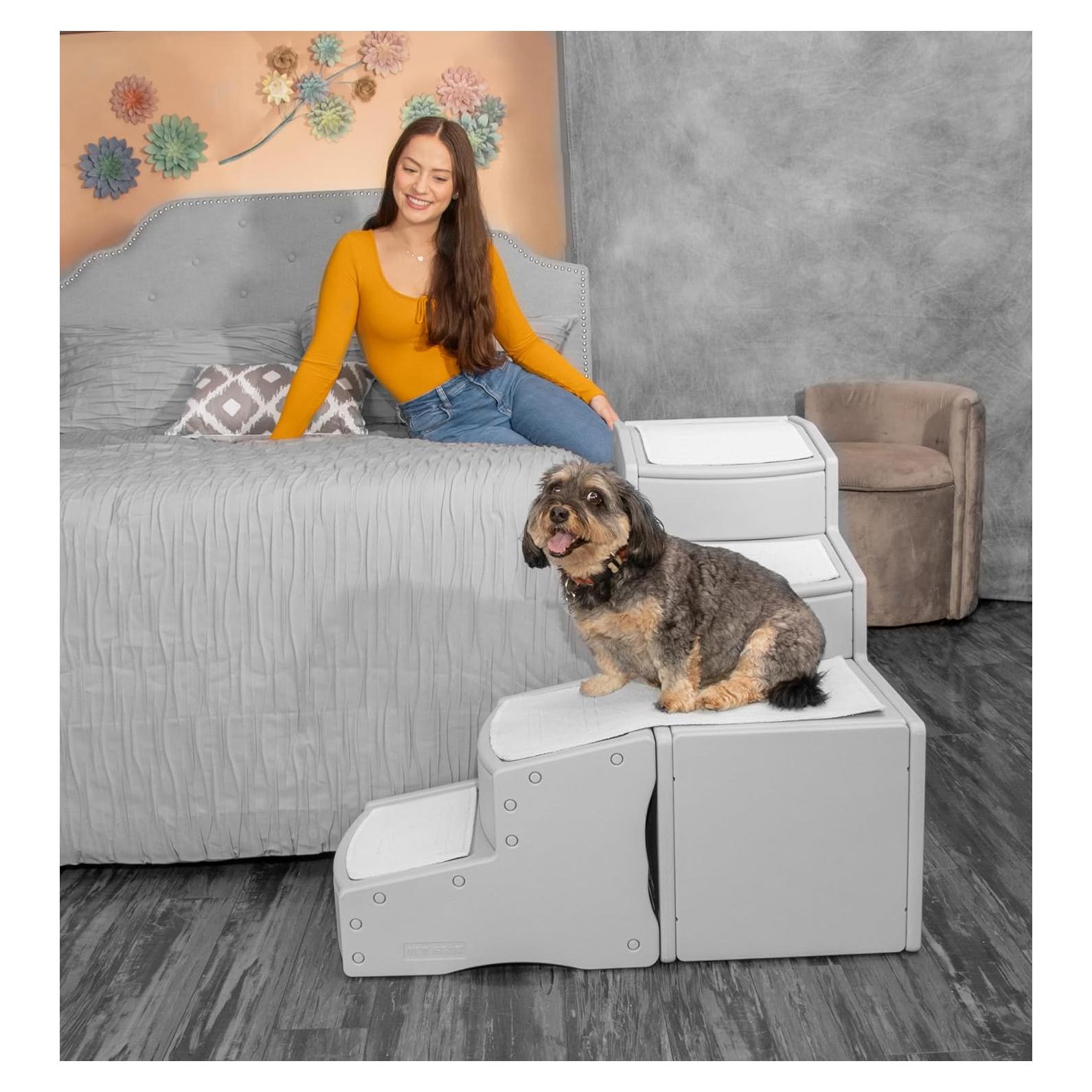 Escalera para Mascotas Pet Gear Easy Step Ajustable Niebla