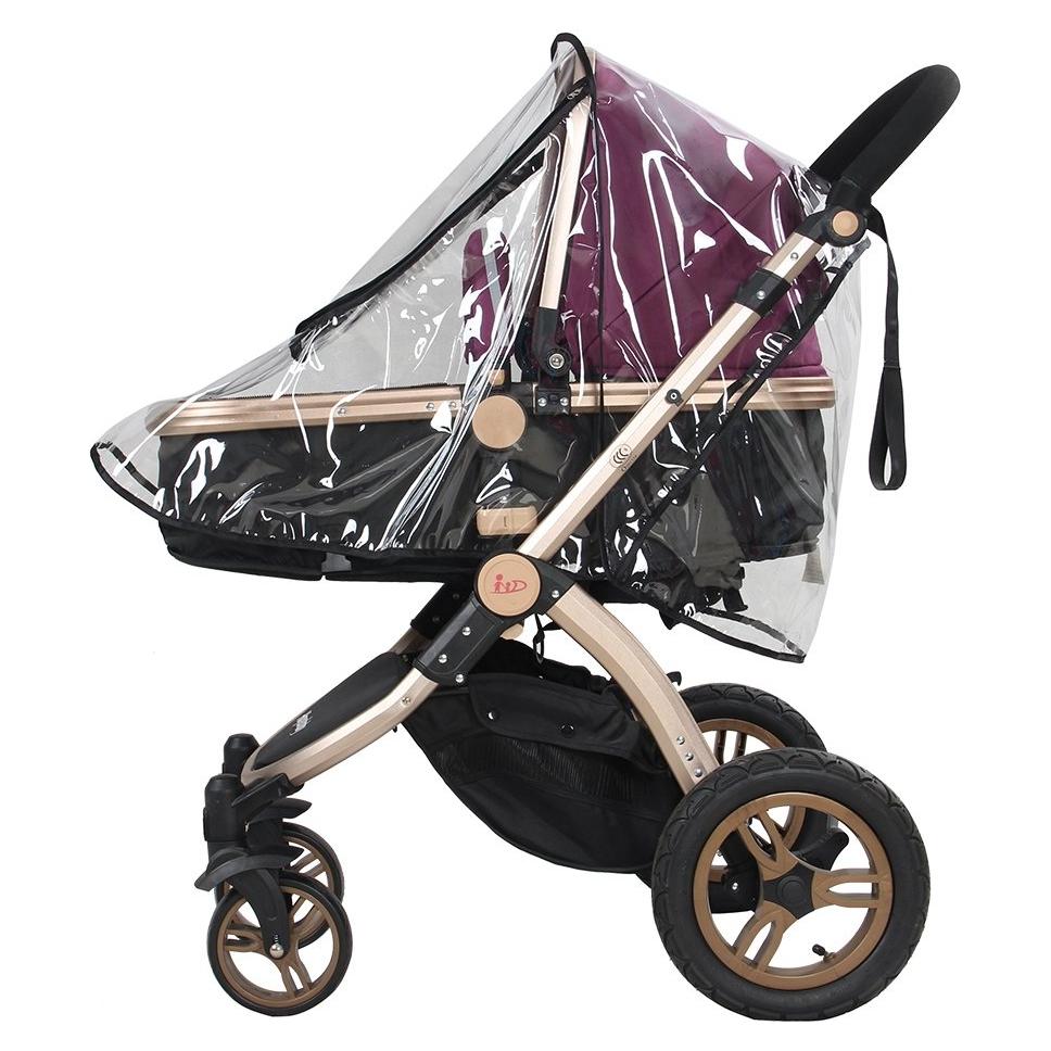 Cubierta de Lluvia Universal para Cochecito de Bebé PVC Transparente