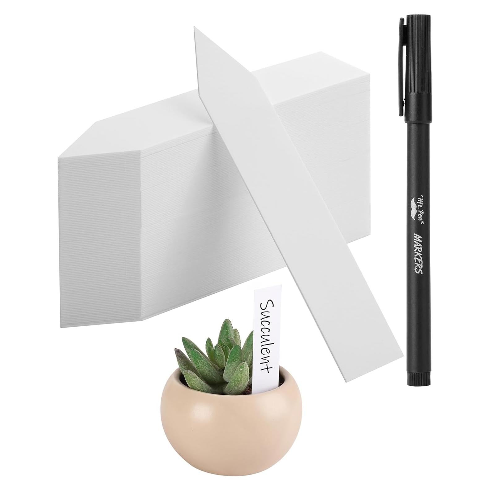 Etiquetas para Plantas Mr. Pen 100 Pcs 10.16 cm Blancas