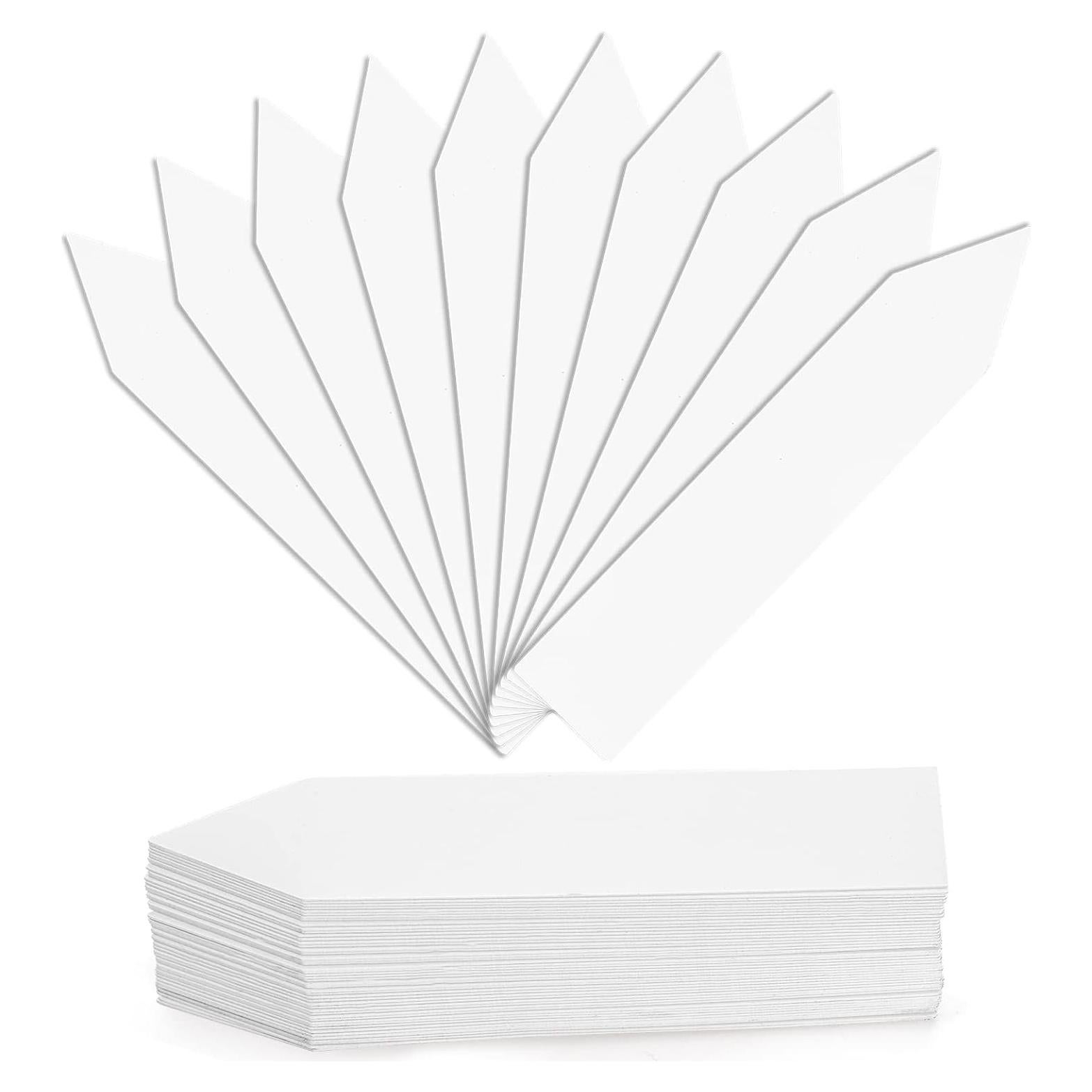 Etiquetas de Plantas Blancas 1000 Pcs Foraineam 10x2 cm