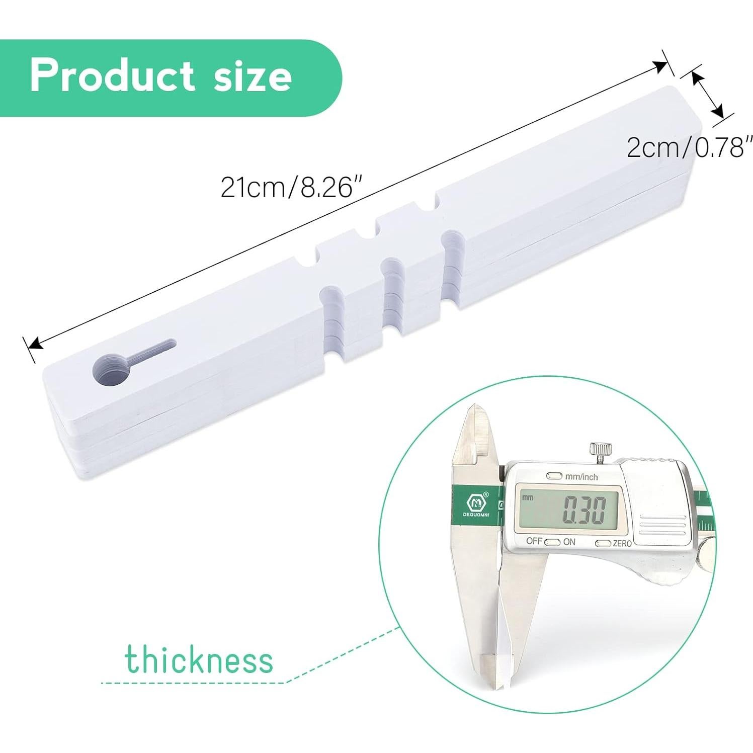 Etiquetas de Plástico KINGLAKE 200 Pcs 2x20cm para Jardín
