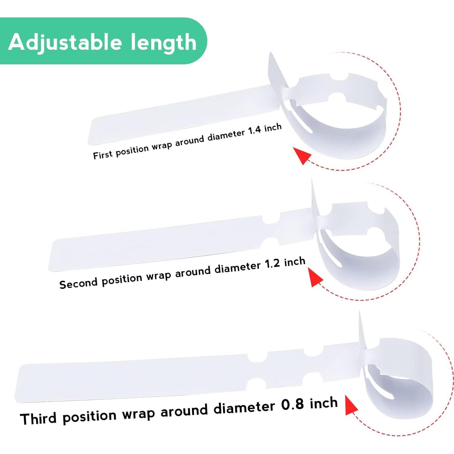 Etiquetas de Plástico KINGLAKE 200 Pcs 2x20cm para Jardín