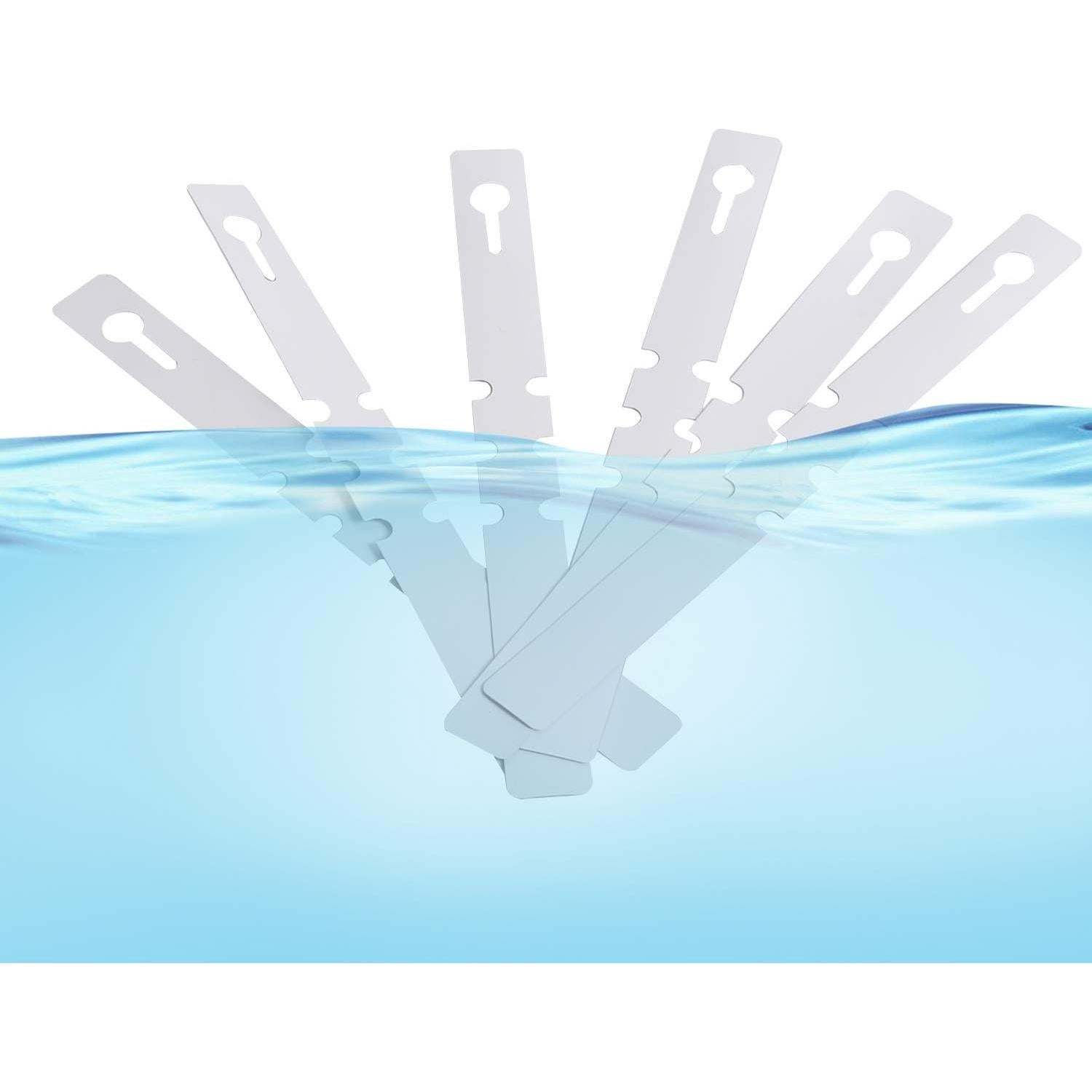 Etiquetas de Plantas KINJOEK 1200 PCS Blancas Ajustables 20cm