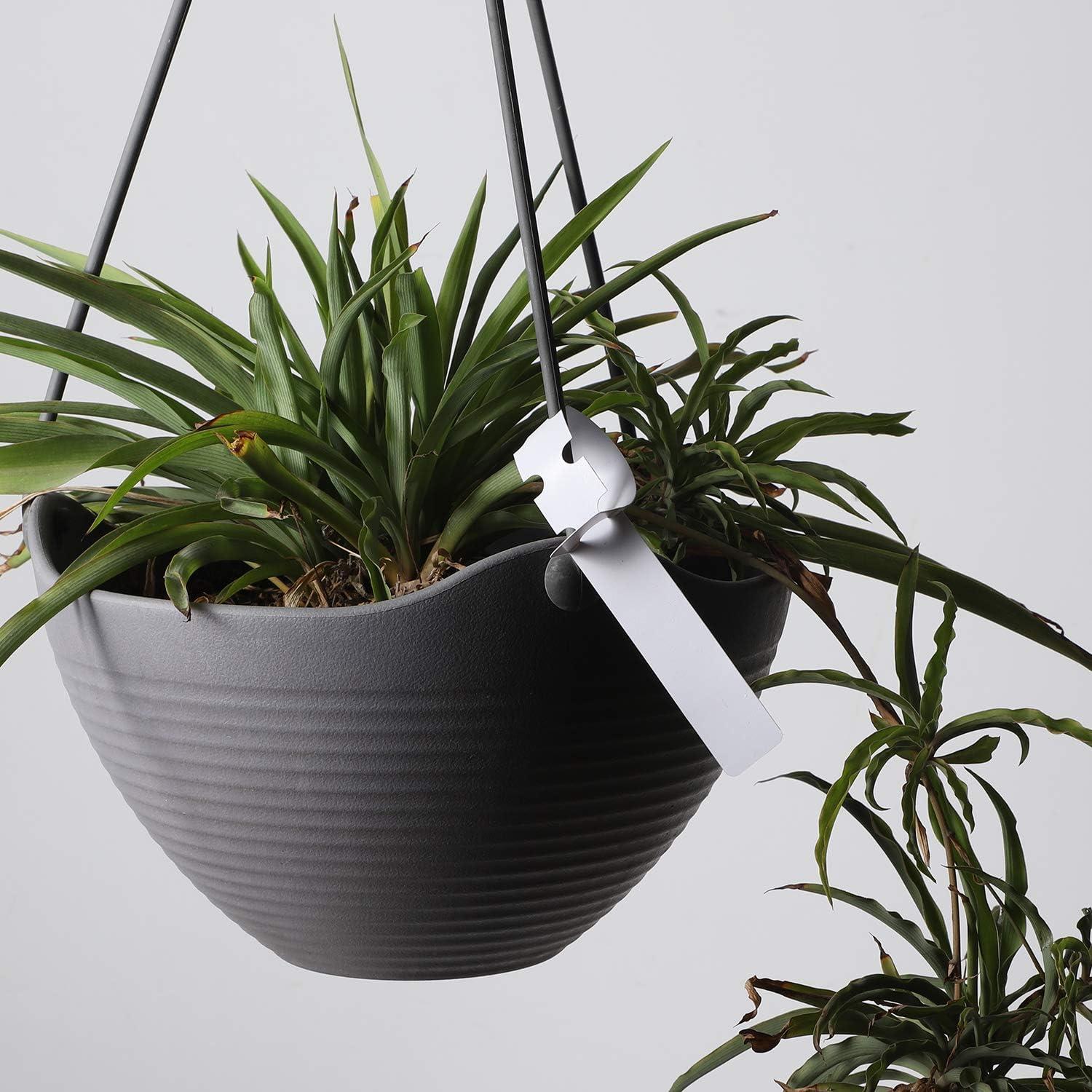 Etiquetas de Plantas KINJOEK 1200 PCS Blancas Ajustables 20cm