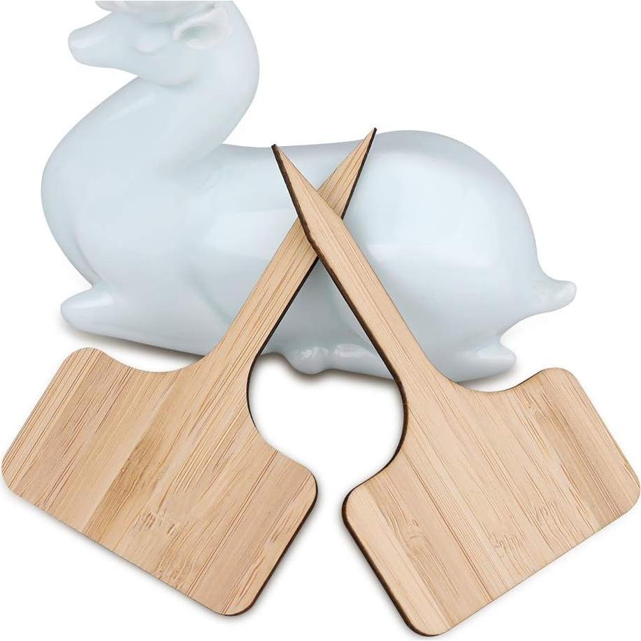 Etiquetas de Plantas de Bambú KINGLAKE 60 Pcs Tipo T Impermeables