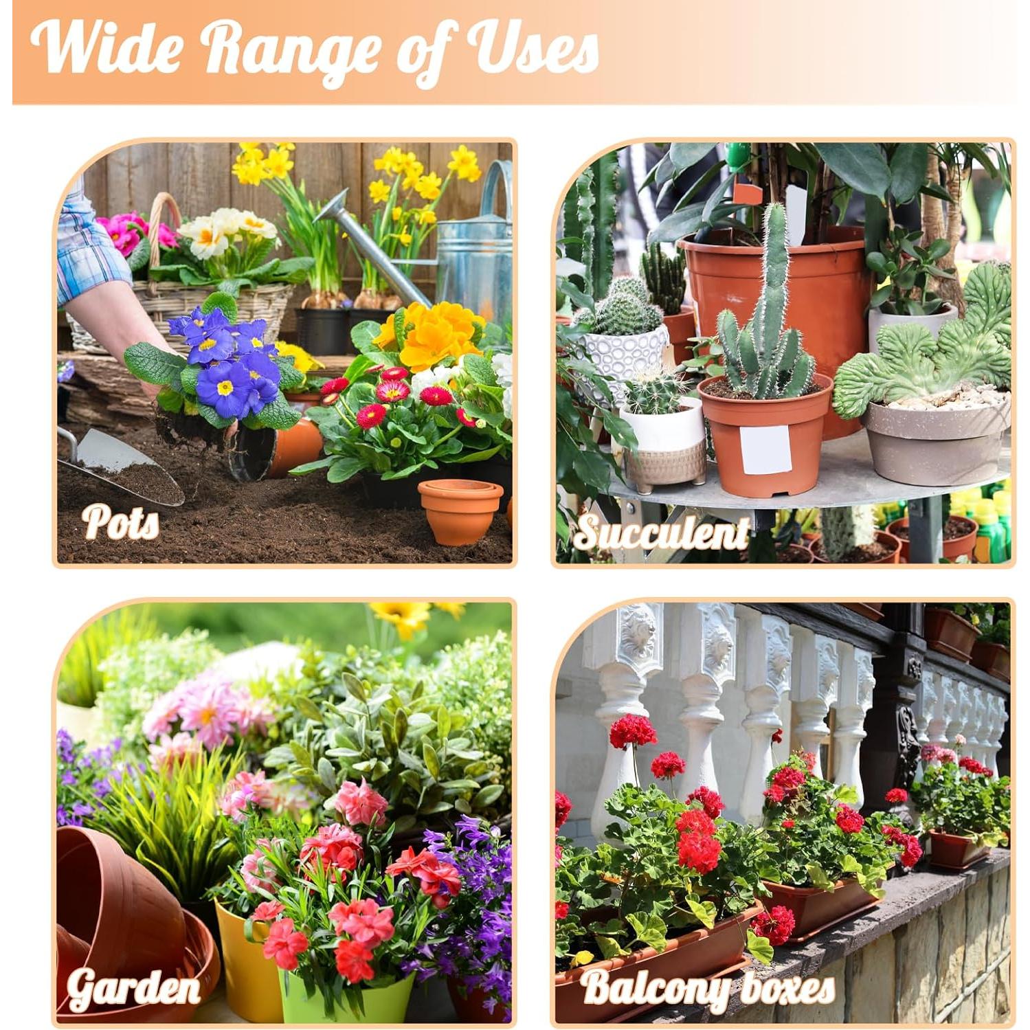 60 Etiquetas de Plantas de Cobre Retainbre 10.16 cm Impermeables