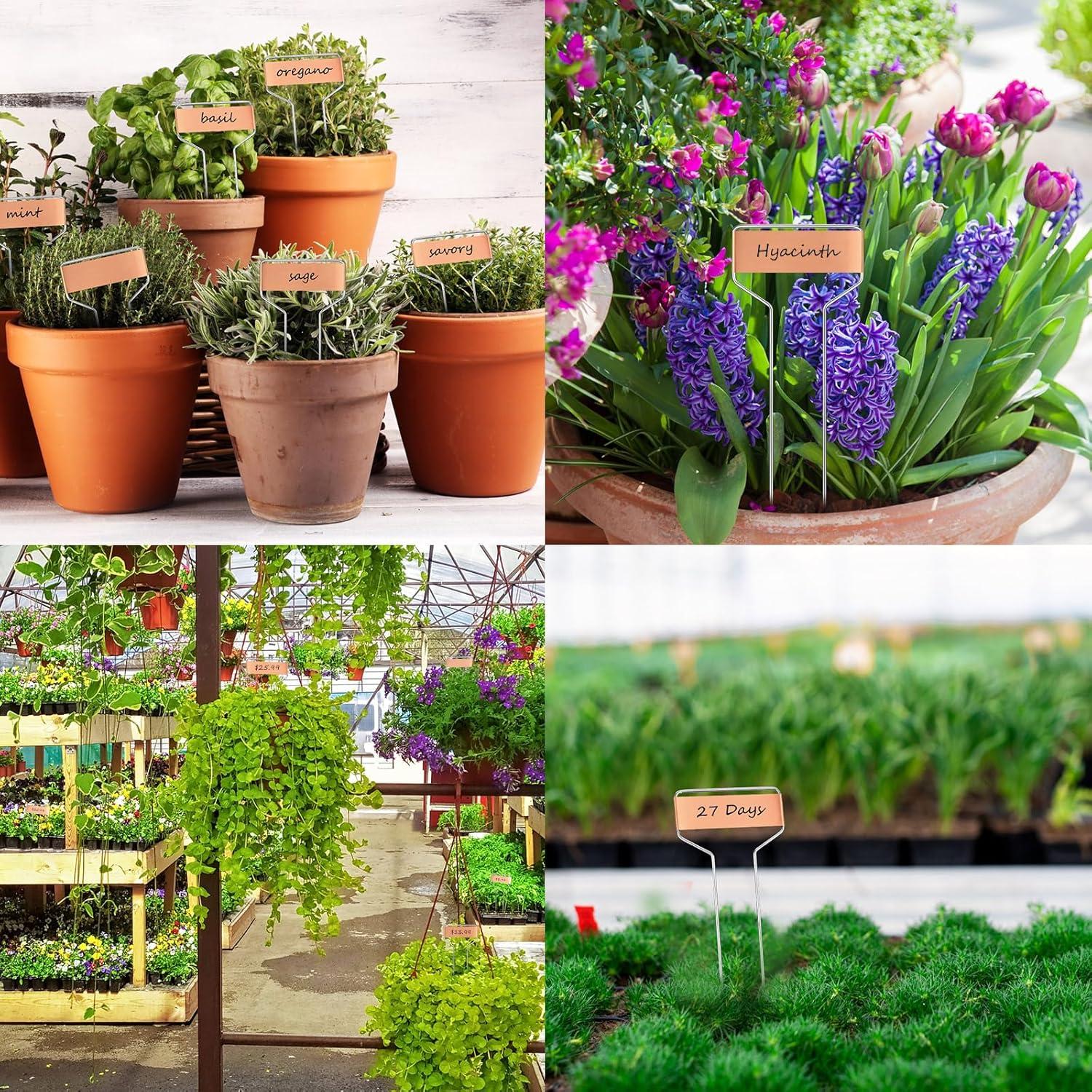 100 Etiquetas de Jardín de Cobre Shimeyao 26.5 cm Resistentes