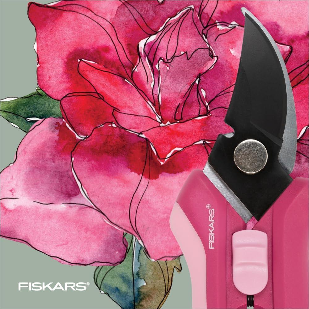 Tijeras de Podar Florales Fiskars Rosa Pétalo - 1.27 cm