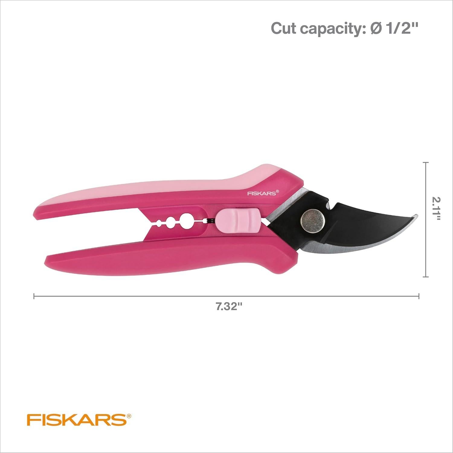 Tijeras de Podar Florales Fiskars Rosa Pétalo - 1.27 cm