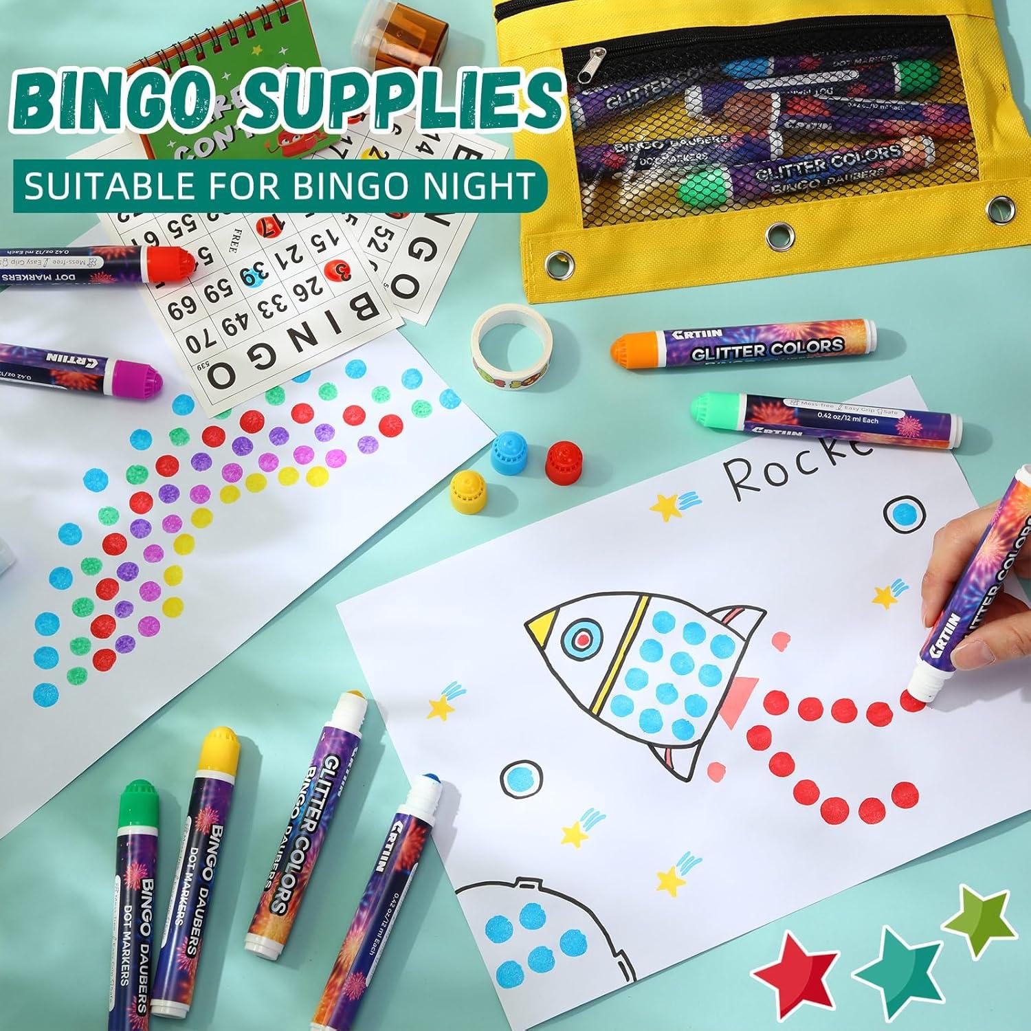 Set de 72 Marcadores de Puntos Lavables Crtiin 12 Colores