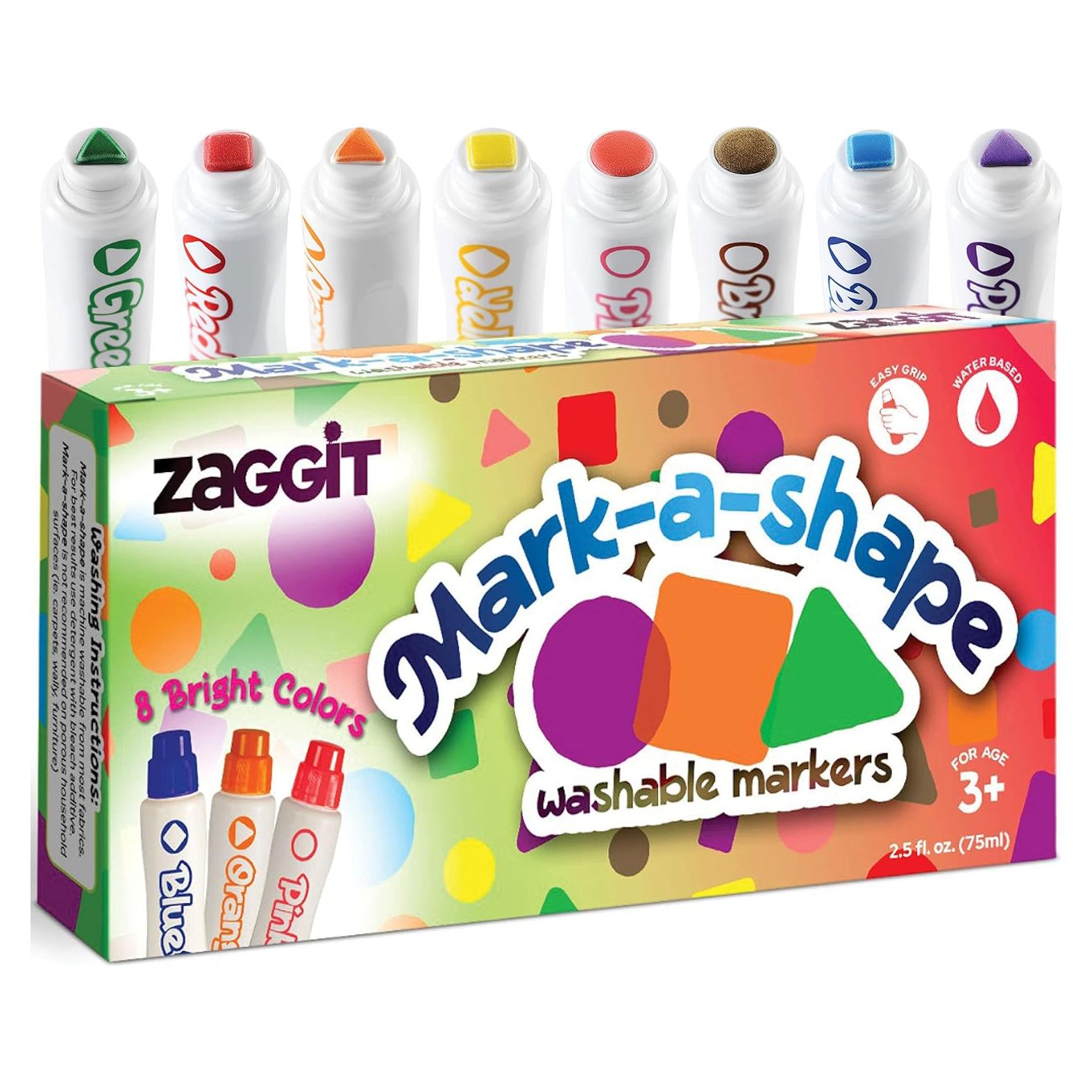 Marcadores de Puntos Lavables ZagGit - Paquete de 8 Colores