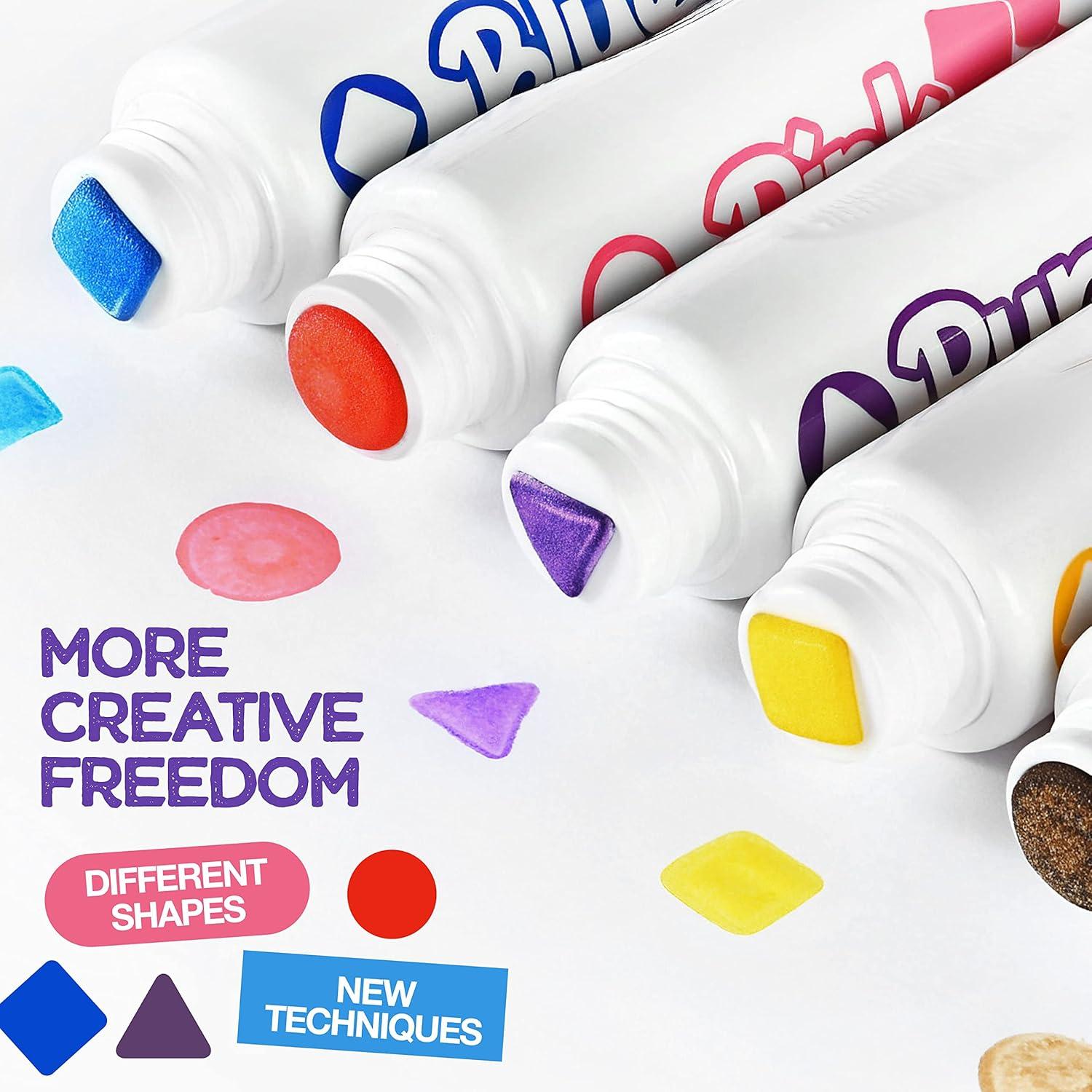 Marcadores de Puntos Lavables ZagGit - Paquete de 8 Colores