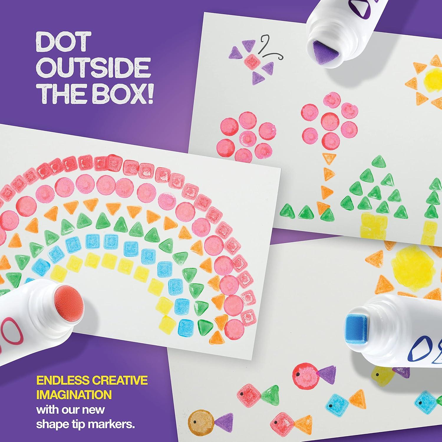 Marcadores de Puntos Lavables ZagGit - Paquete de 8 Colores