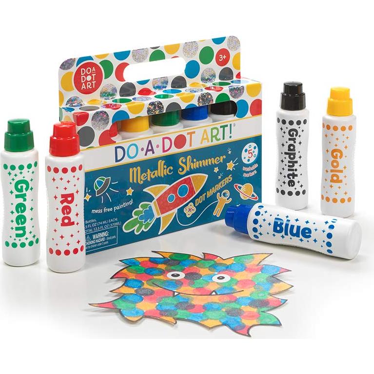 Marcadores de Arte Lavables Do A Dot Art! - 6 Colores Brillantes