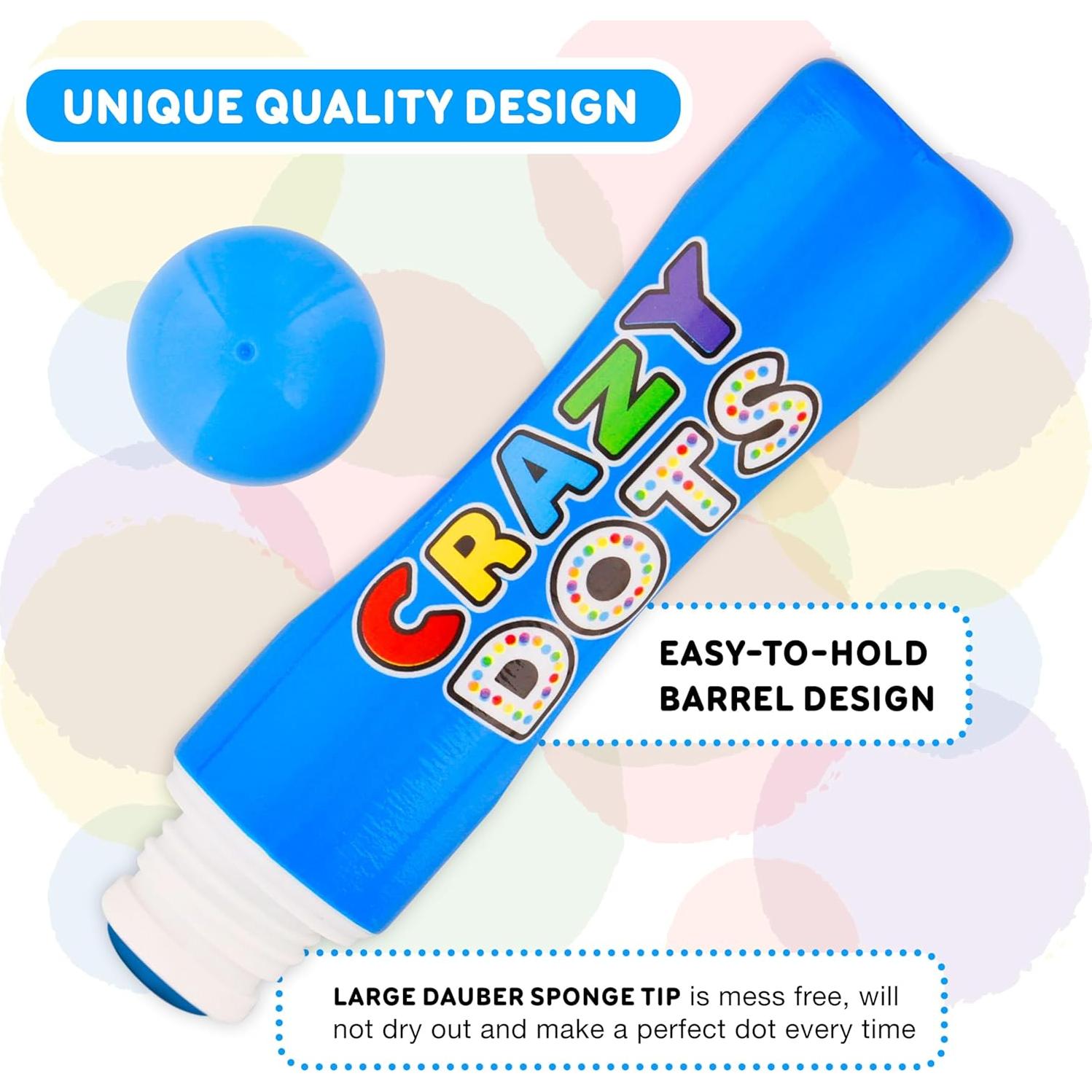 Marcadores de Puntos Locos Suministro de Arte 8 Unidades Lavables