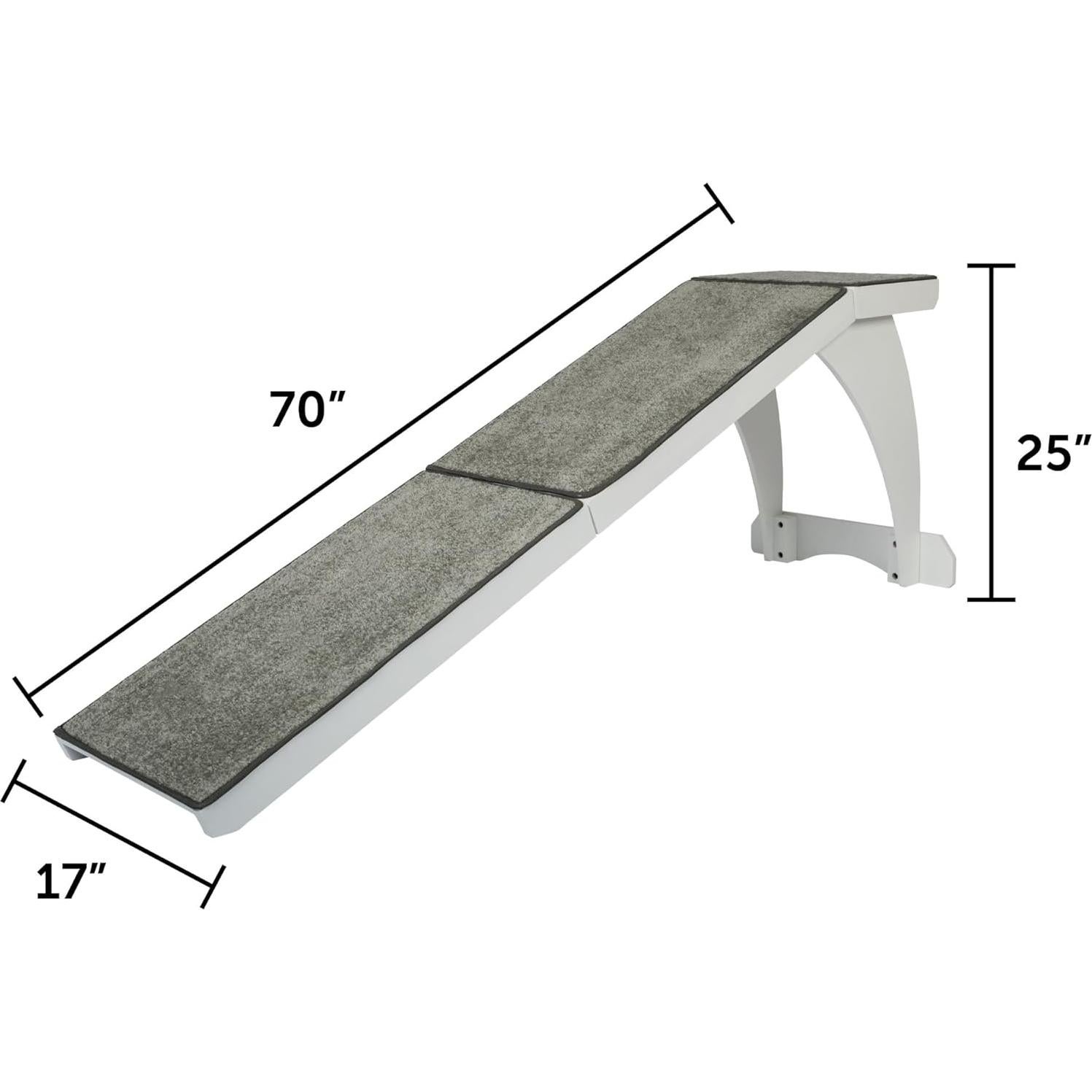 Rampa para Mascotas PetSafe de Madera Blanca 63.5 cm 54 kg