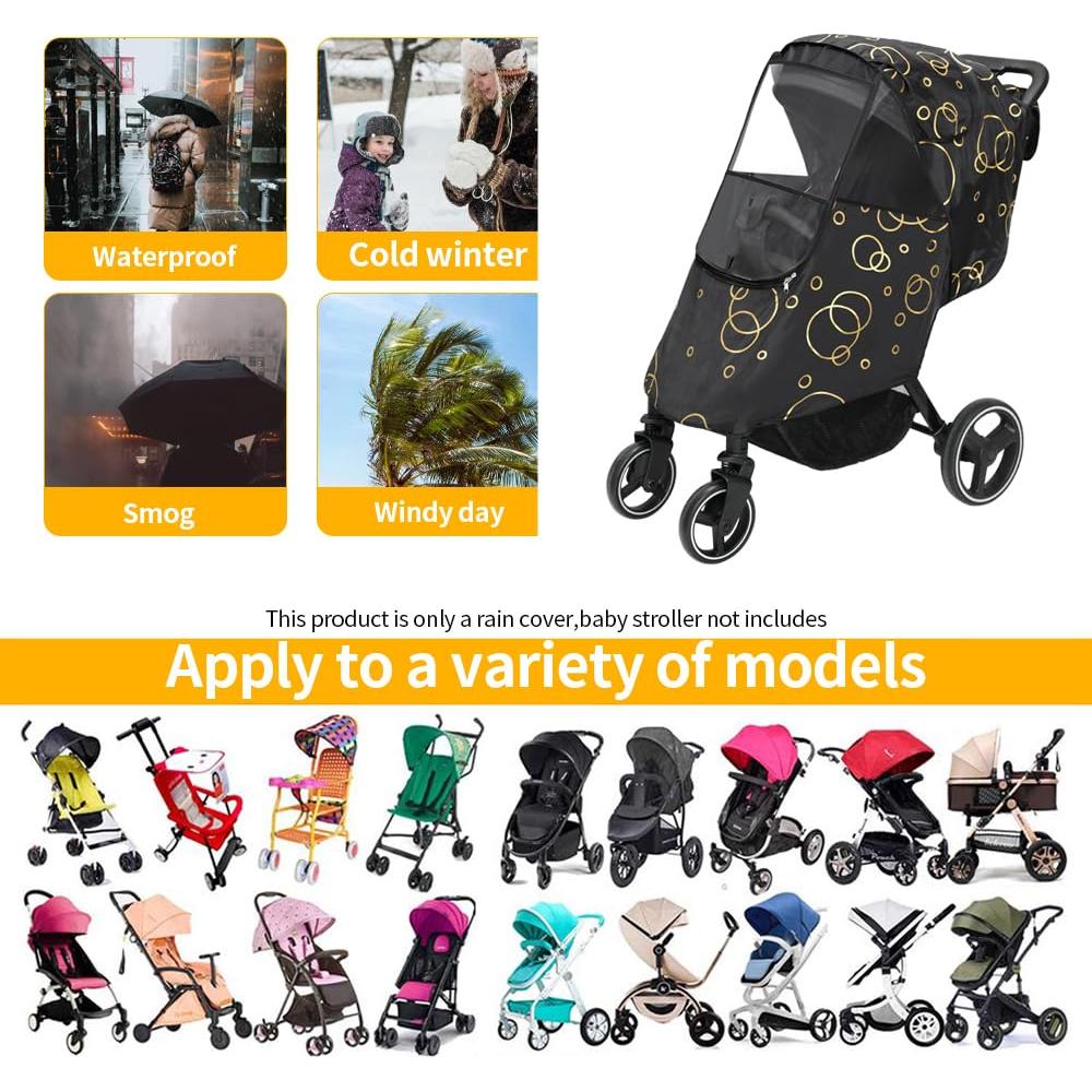 Cubierta de Lluvia para Cochecito Bebé Universal Impermeable