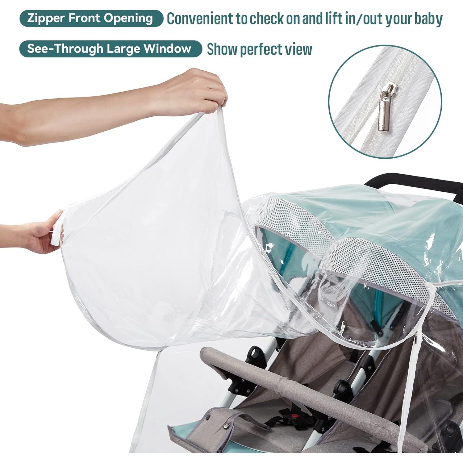 Cubierta para Cochecito Doble PAHTTO Impermeable Universal