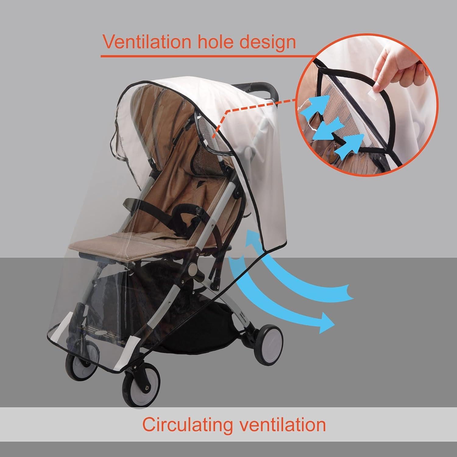 Cubierta de Lluvia Bemece para Cochecito - Impermeable y Resistente