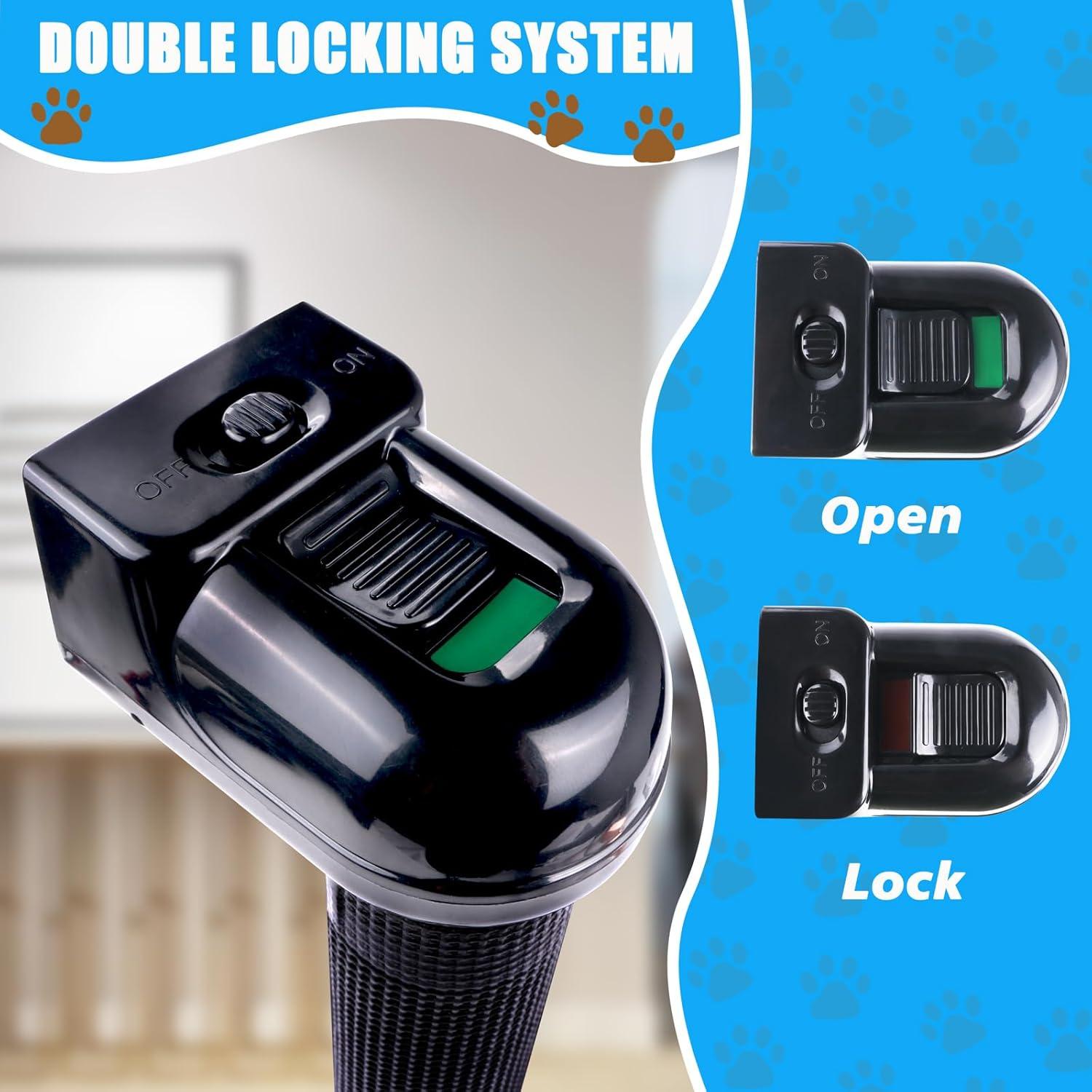 Puerta Retráctil para Perros YORWHIN 35.56 cm Negra Expandible