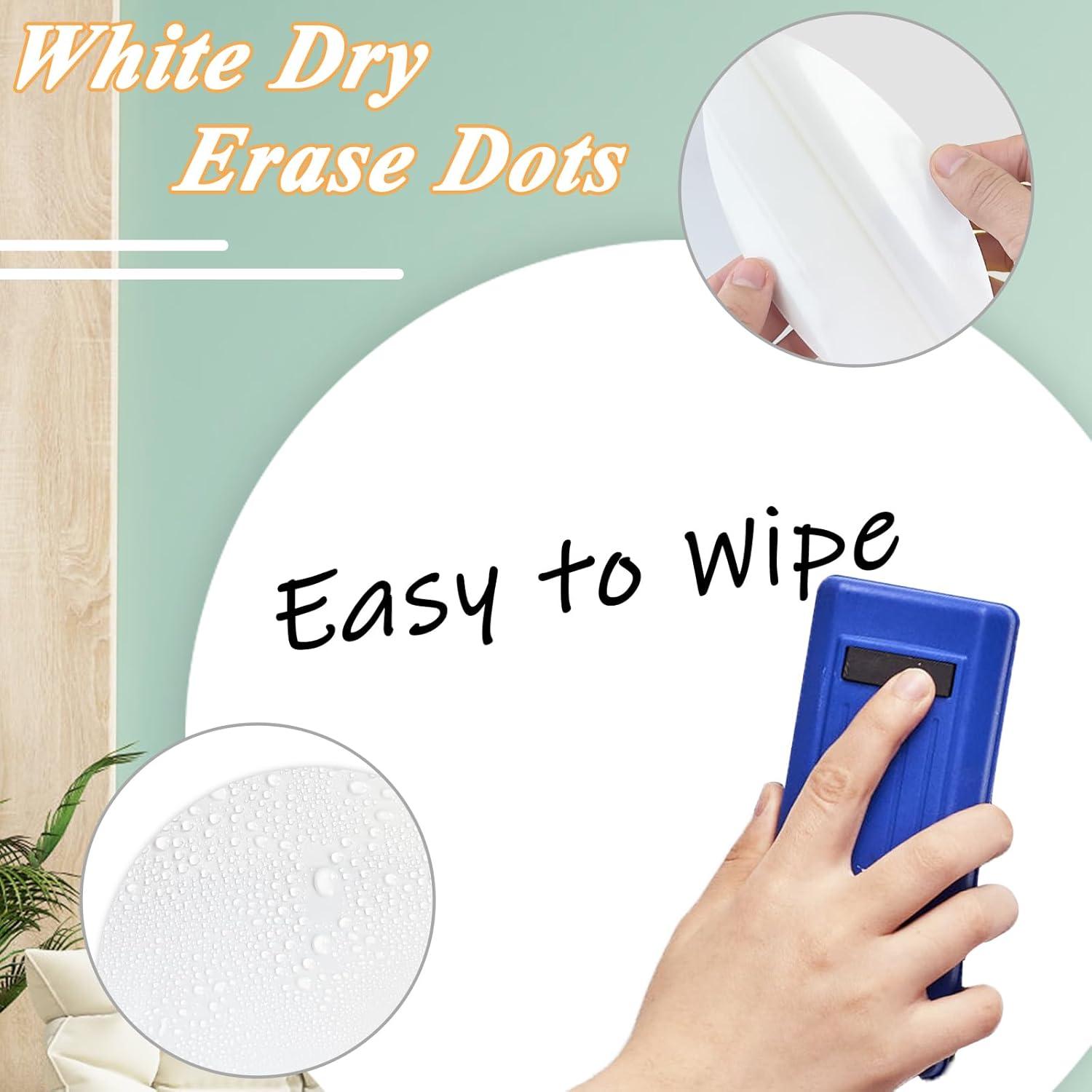 24 Puntos Circulares Adhesivos Borrado en Seco Ysanciuu 28 cm