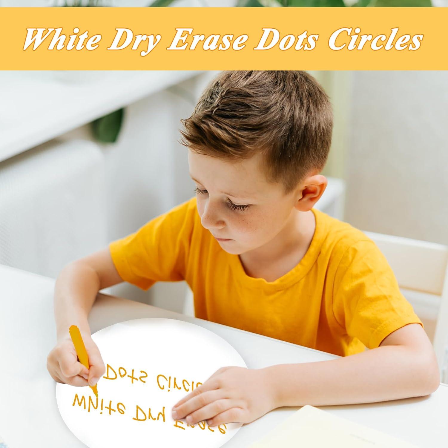 24 Puntos Circulares Adhesivos Borrado en Seco Ysanciuu 28 cm