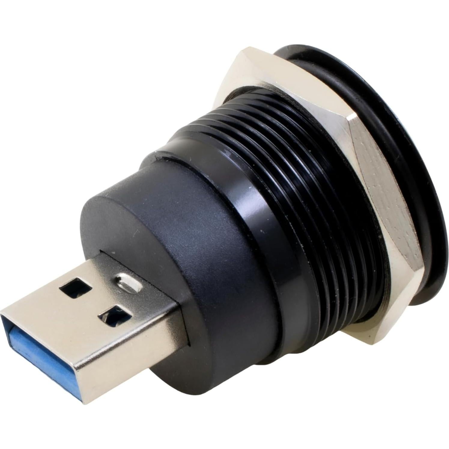 Adaptador USB 3.0 Macho a Hembra YiKaiEn, Impermeable y Duradero