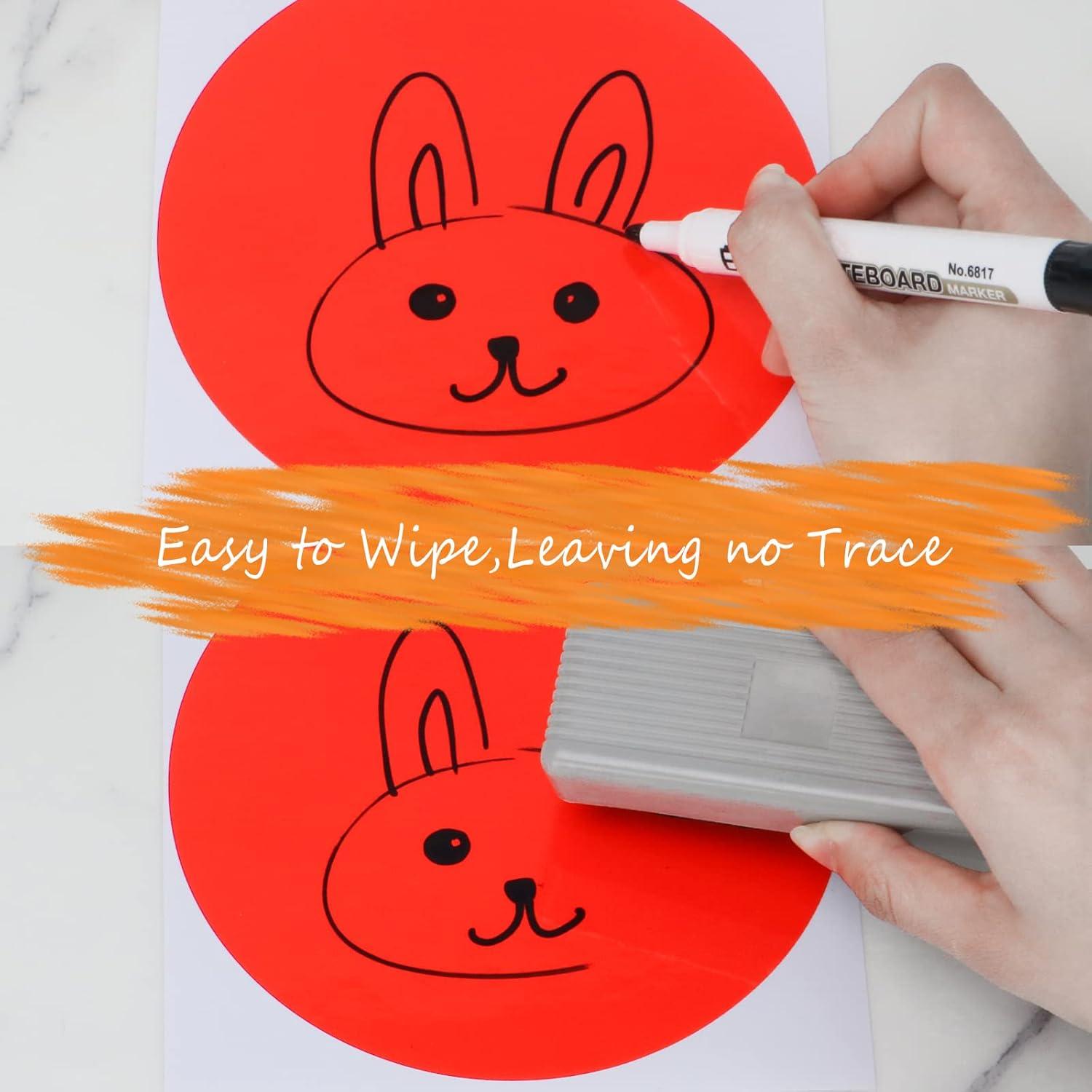 Puntos de Borrado en Seco HOXHA 40 Piezas 15.24 cm 10 Colores