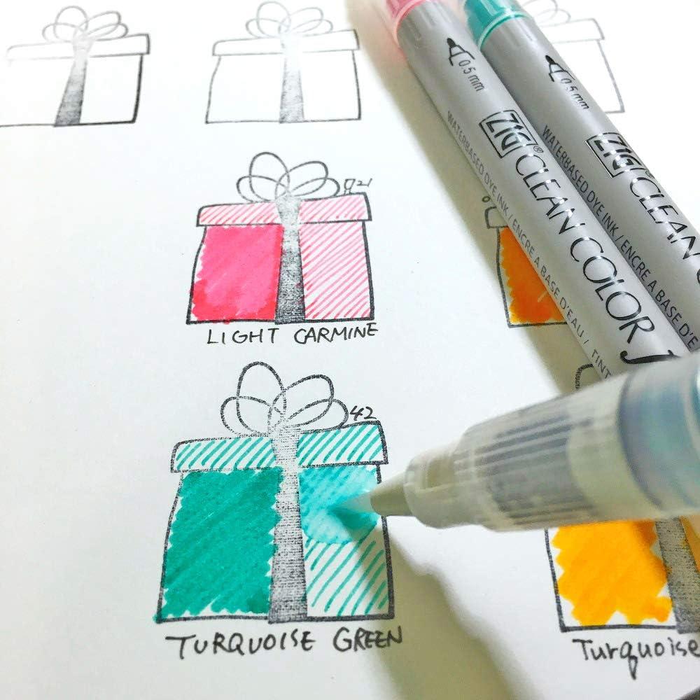 Marcadores de Doble Punta Kuretake ZIG CLEAN COLOR 36 Colores