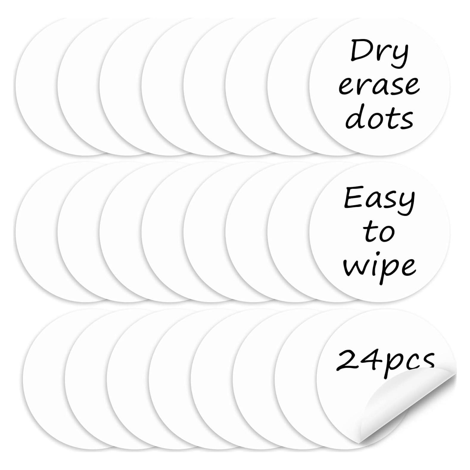 Puntos de Borrado en Seco BEWAVE 24 Piezas 28 cm Blancos