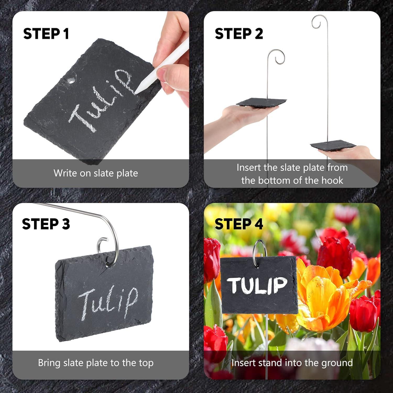 Etiquetas para Plantas LEIFIDE 24 Piezas Reutilizables