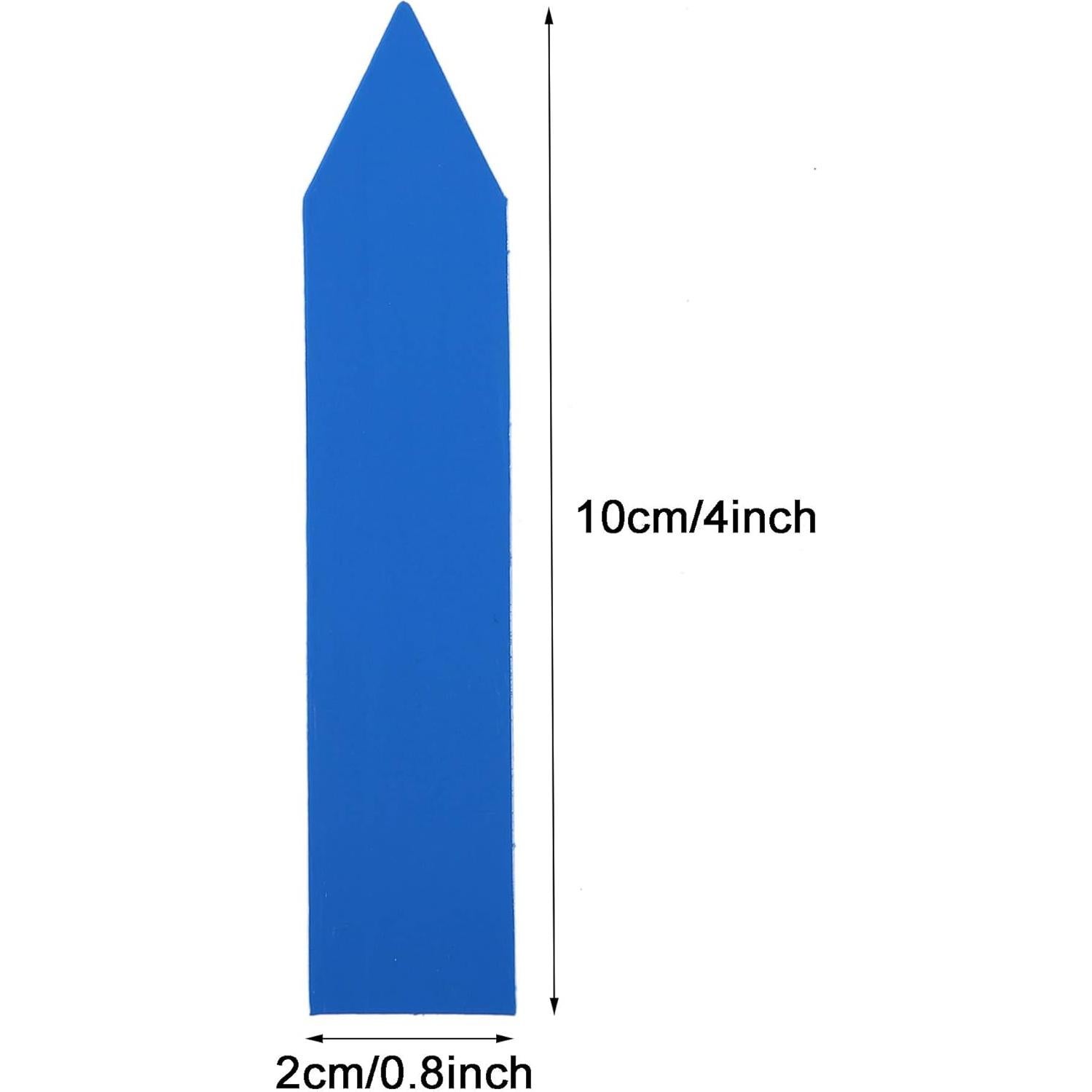 Etiquetas de Plantas DOMG 1000 Pcs 10x2 cm Plástico Azul