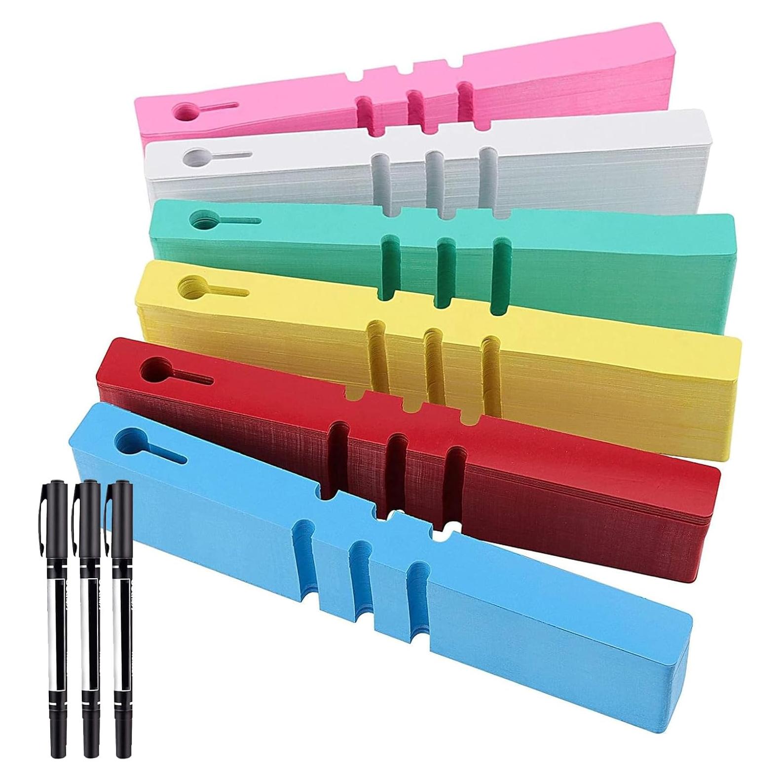 Etiquetas de Jardín ZOENHOU 600 Pcs PVC Multicolor Ajustables