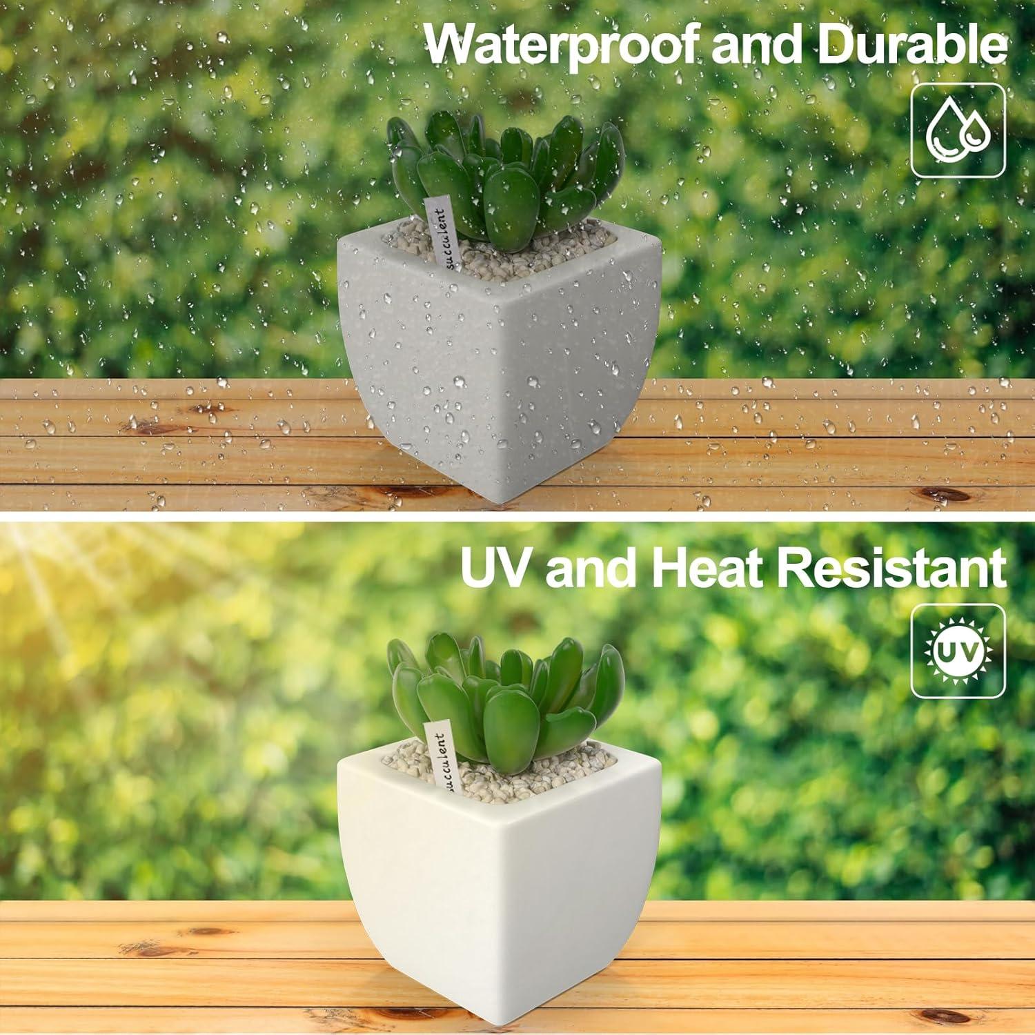 Etiquetas de Plantas YaeCCC 1000 Pcs 10x2 cm Blancas