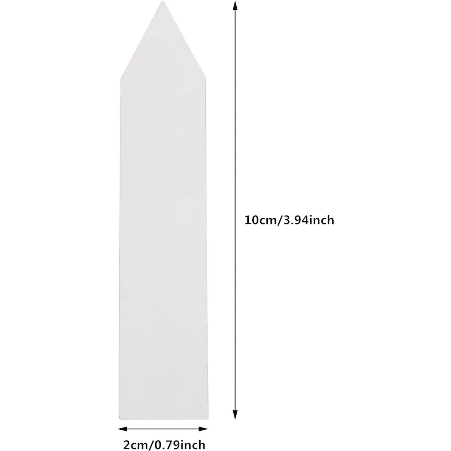 Etiquetas de Plantas YaeCCC 1000 Pcs 10x2 cm Blancas