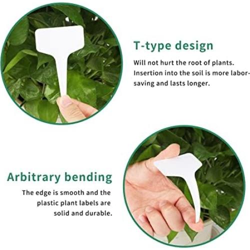 Etiquetas de Jardín KINGLAKE 200 Pcs Plástico Impermeables