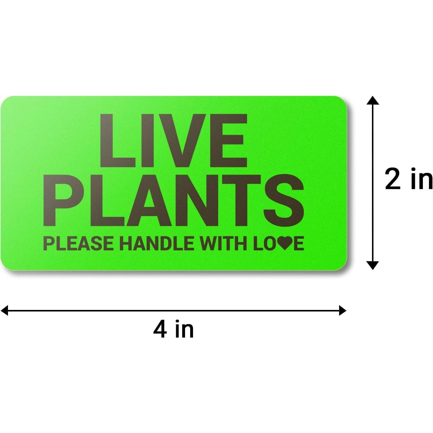 Etiquetas de Plantas Vivas OfficeSmartLabels 300 Unidades Verde