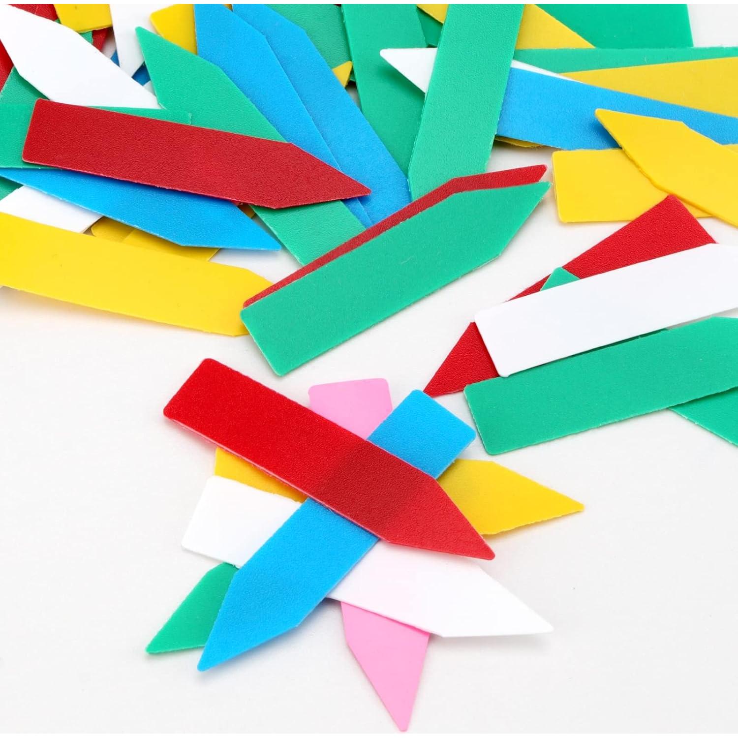 Etiquetas de Plantas KINJOEK 1200 PCS 5.08 x 1.02 cm Coloridas